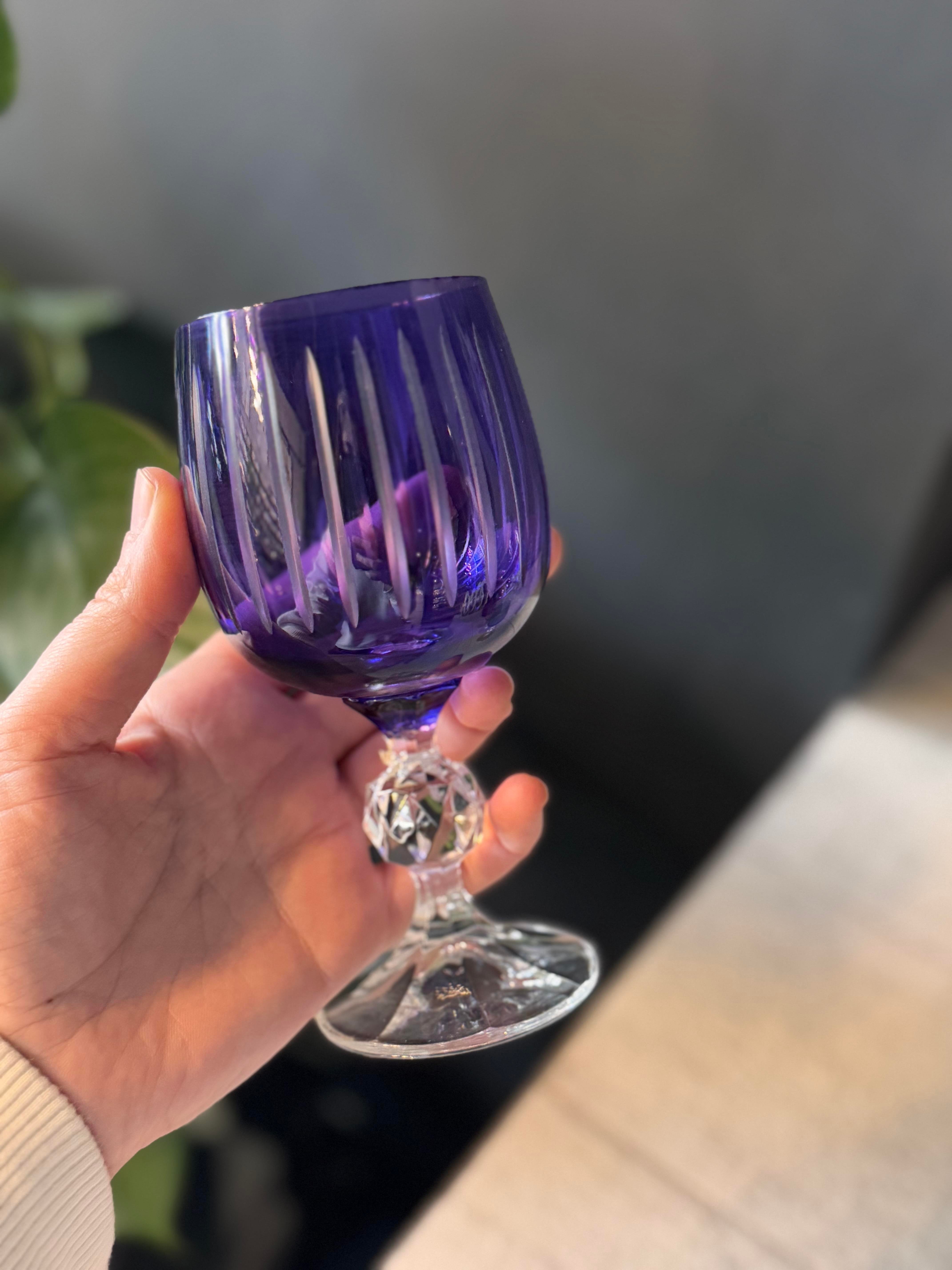 Bohemia Altı Renk Kahve Yanı Cam Bardak 6 lı - 190 CC