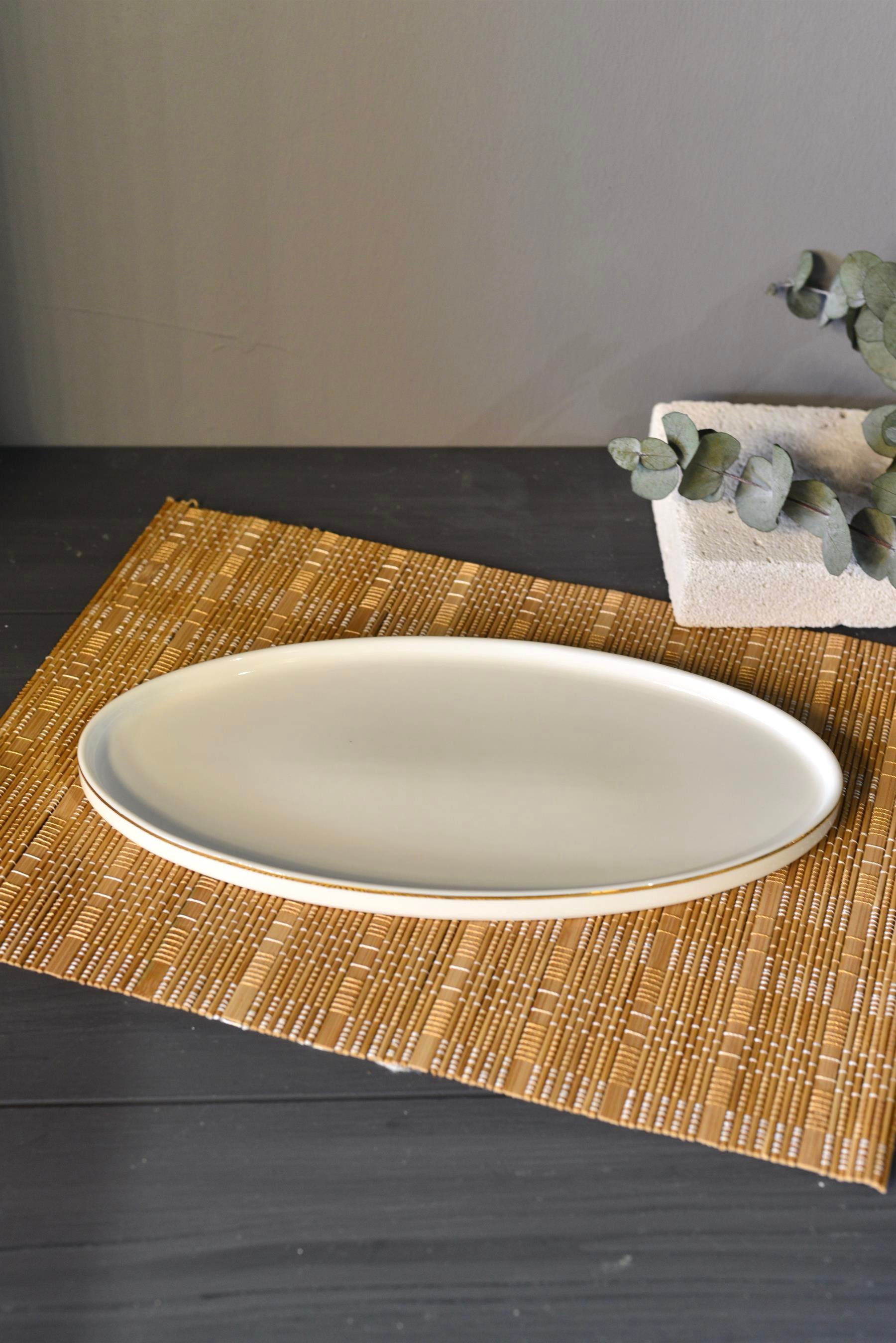 Bone Porselen Küçük Kayık Tabak