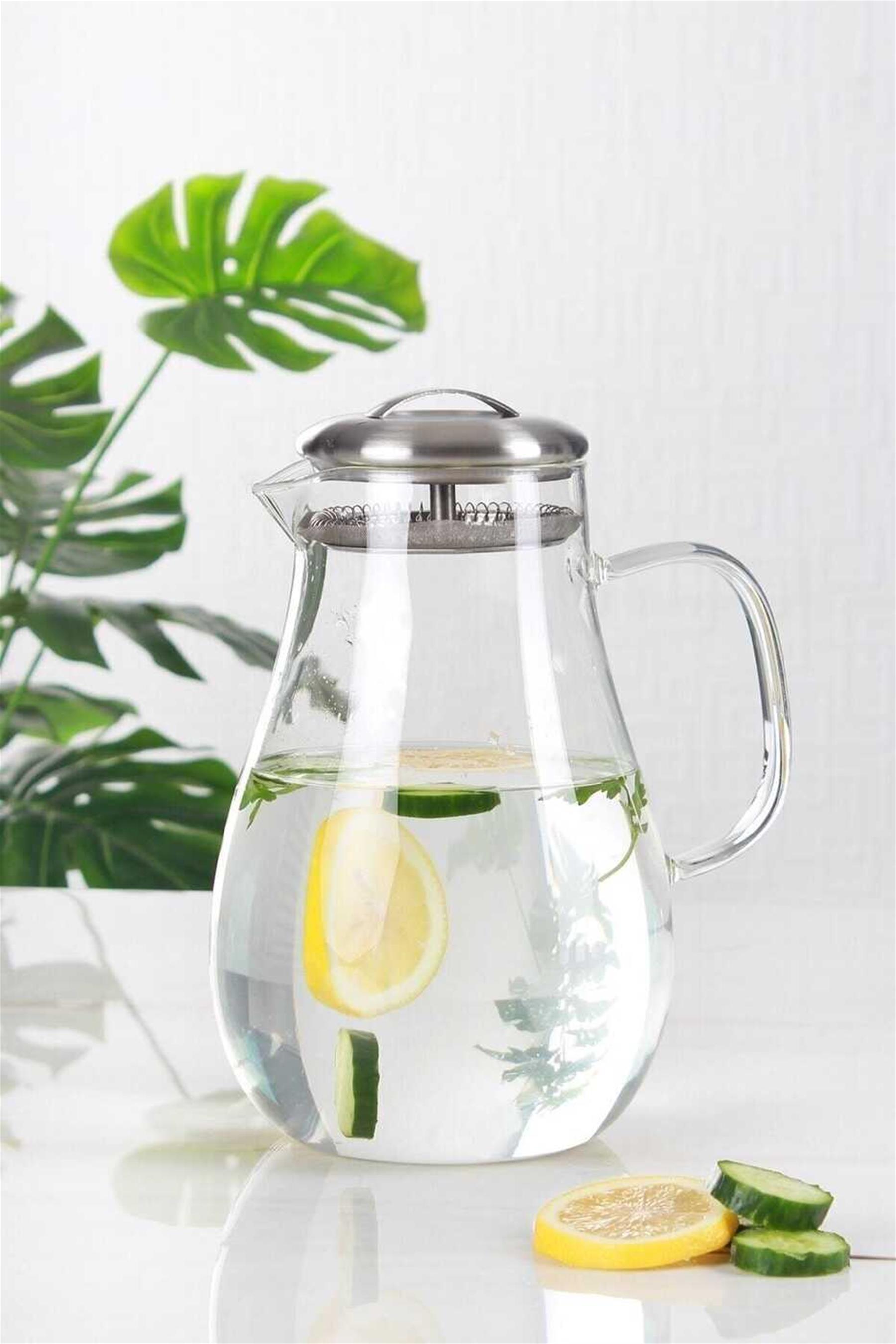 Borosilikat Cam Sürahi - 2000 ML