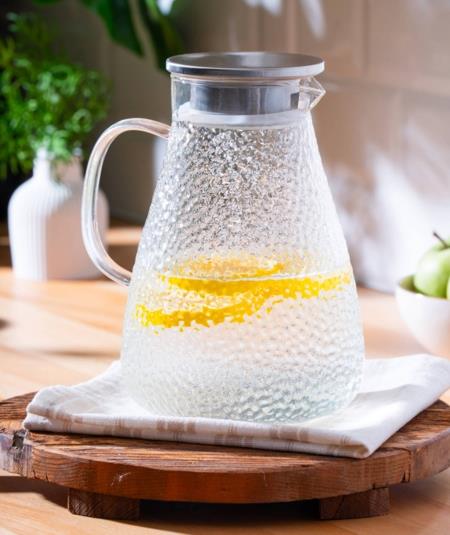 Borosilikat Cam Sürahi - 2100 ML