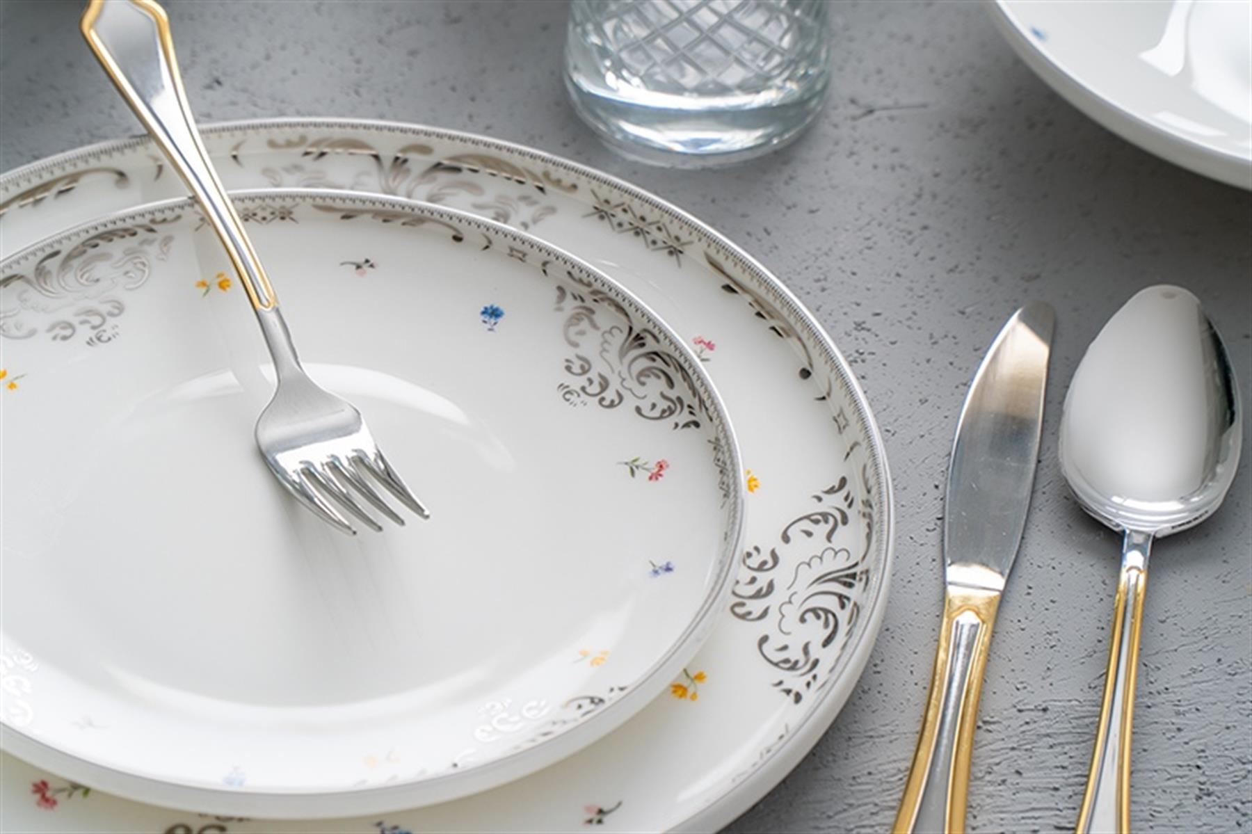 Cordelia 57 Parça Porselen 12 Kişilik Yemek Takımı