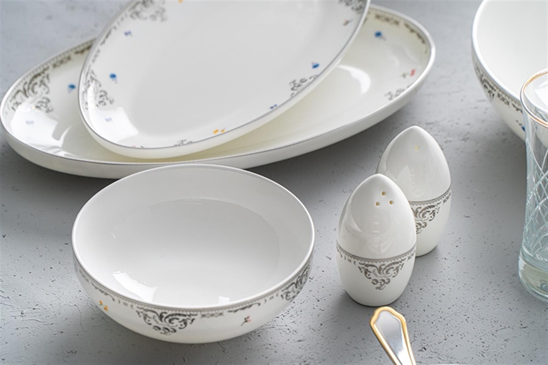 Cordelia 57 Parça Porselen 12 Kişilik Yemek Takımı