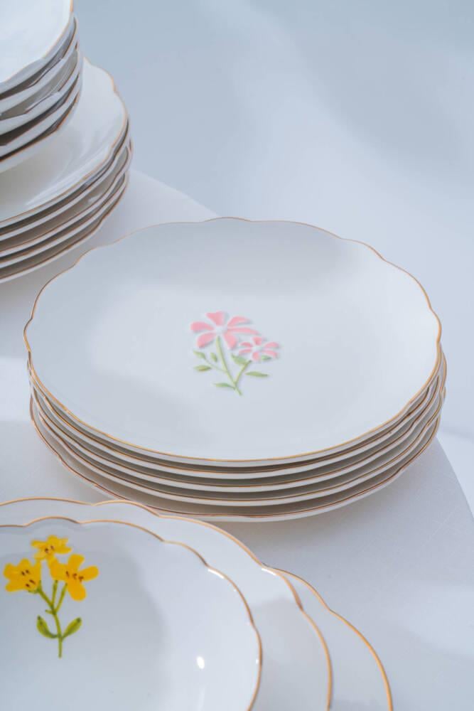 De Santiago 6 Kişilik 24 Parça Porselen Yemek Takımı