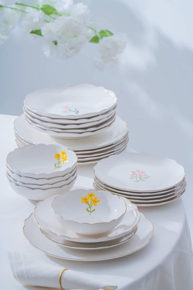 De Santiago 6 Kişilik 24 Parça Porselen Yemek Takımı