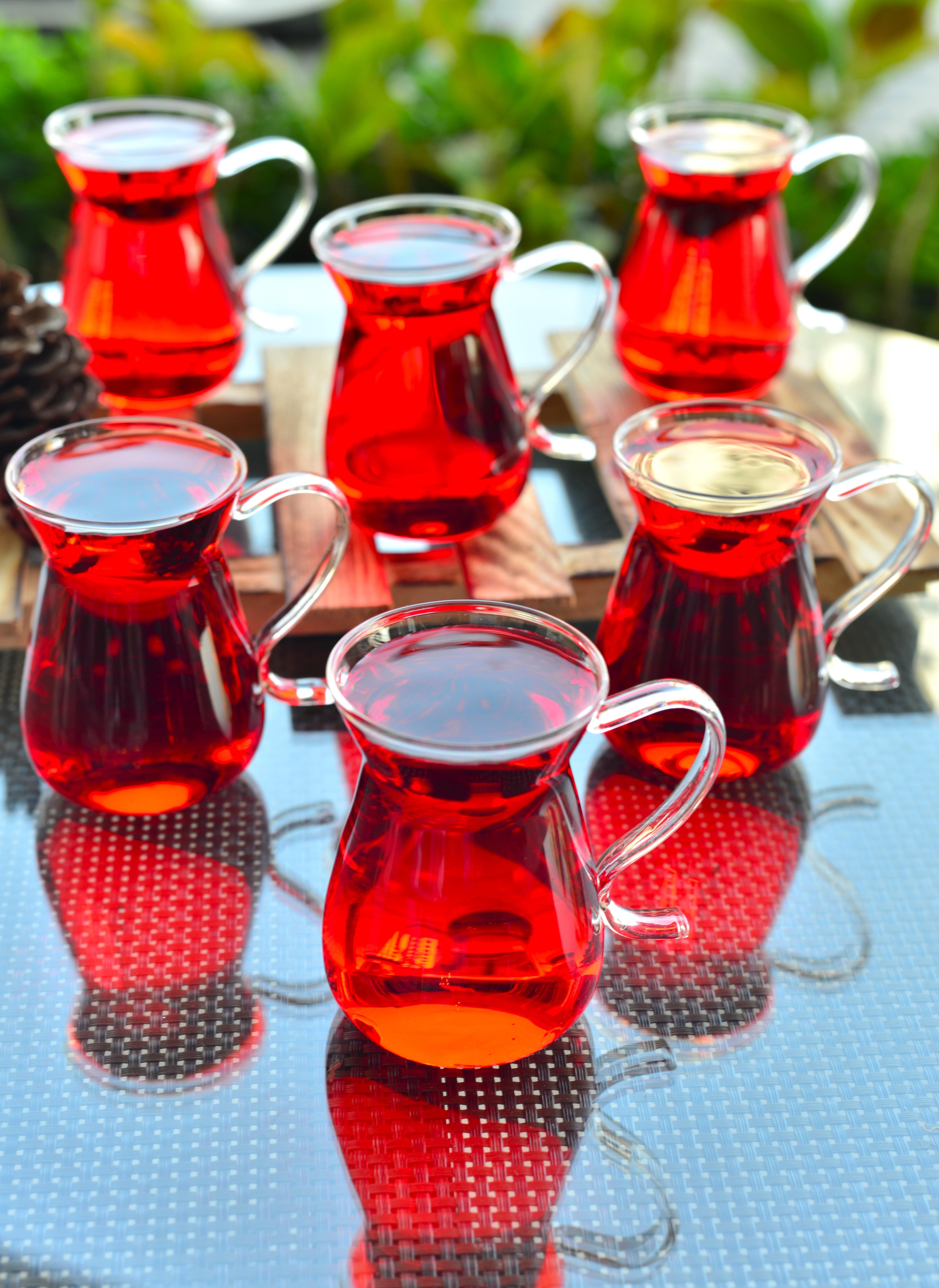 Dem Borosilikat Cam Çay Bardak 6 Lı