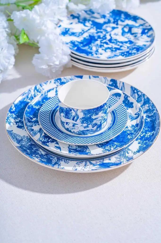 Destinee Porselen 6 Kişilik 19 Parça Pasta Seti