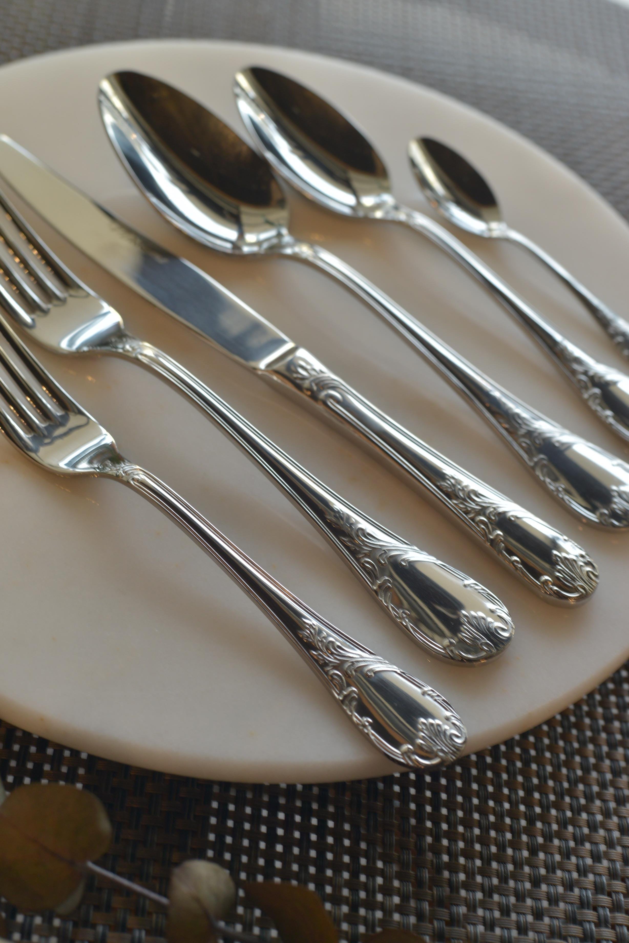 Ferre 12 Kişilik 72 Parça 18/10 Paslanmaz Çelik Çatal Kaşık Takımı