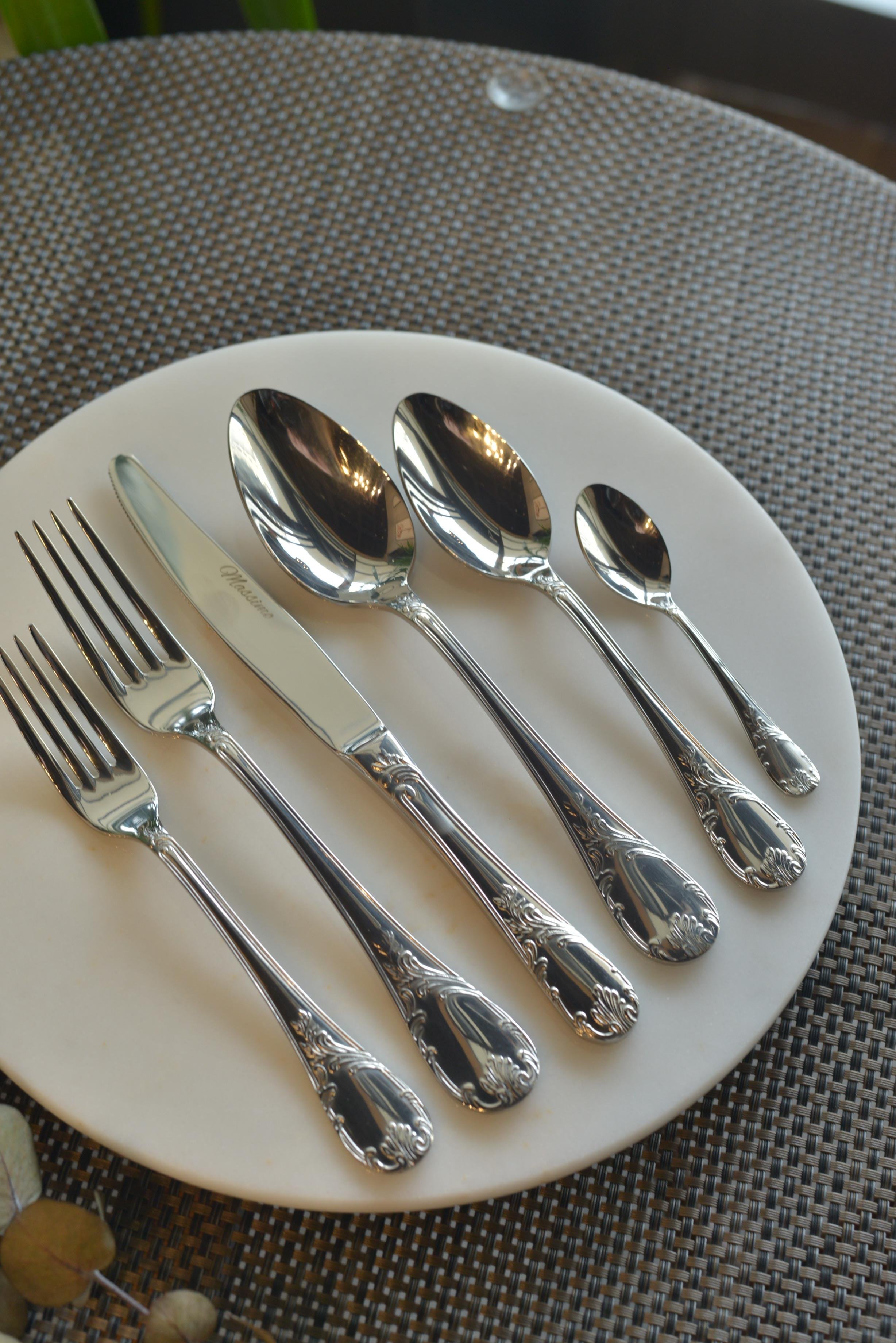 Ferre 12 Kişilik 72 Parça 18/10 Paslanmaz Çelik Çatal Kaşık Takımı