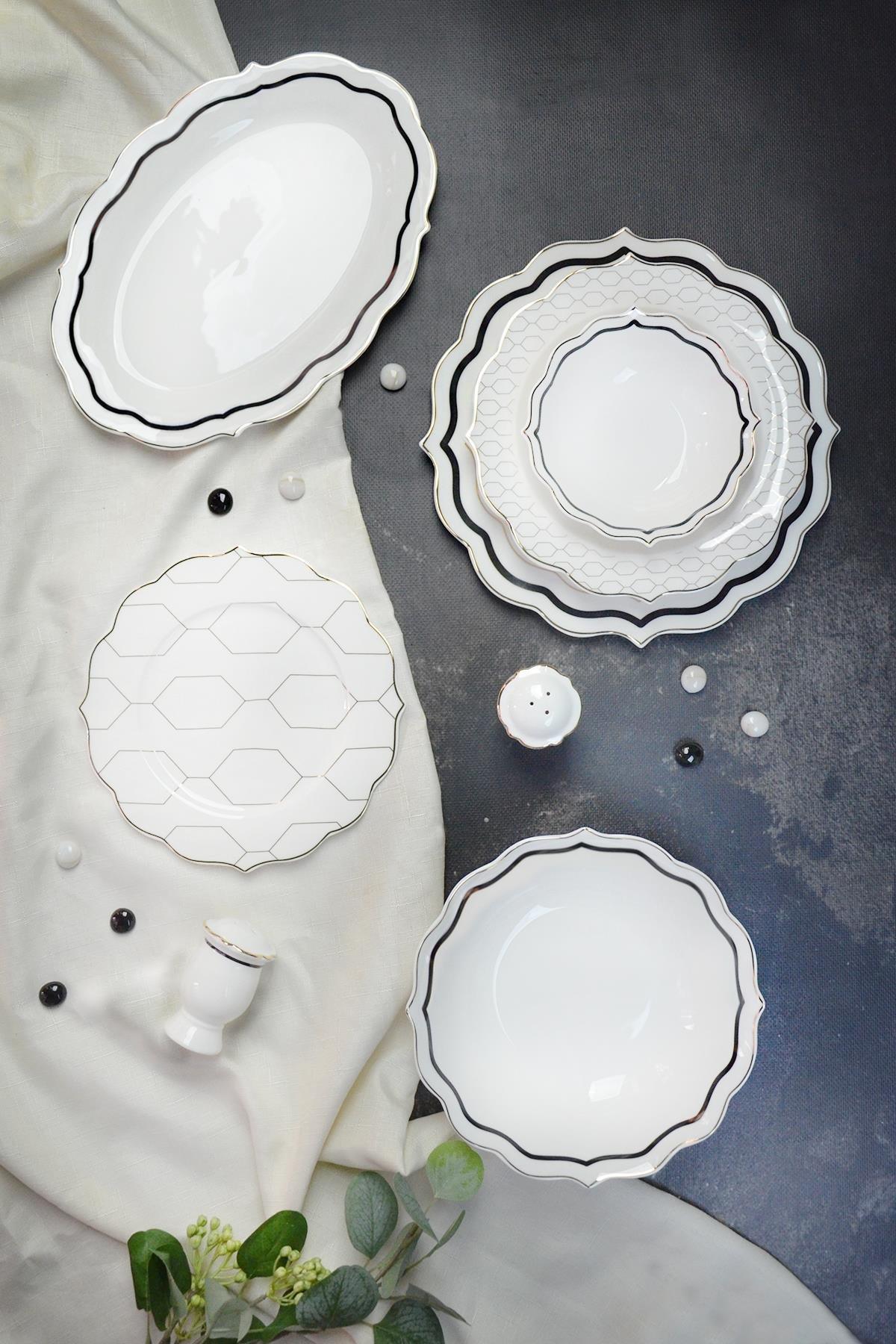 Flora Geo 6 Kişilik 29 Parça Yemek Takımı