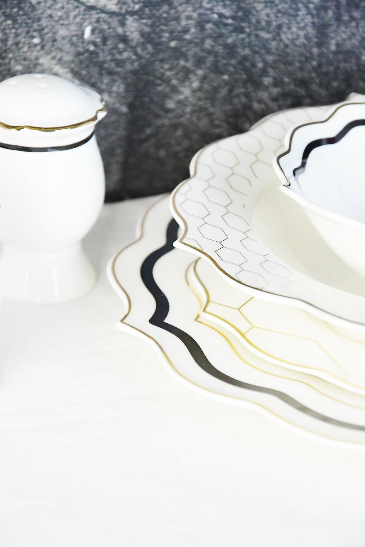 Flora Geo 6 Kişilik 29 Parça Yemek Takımı