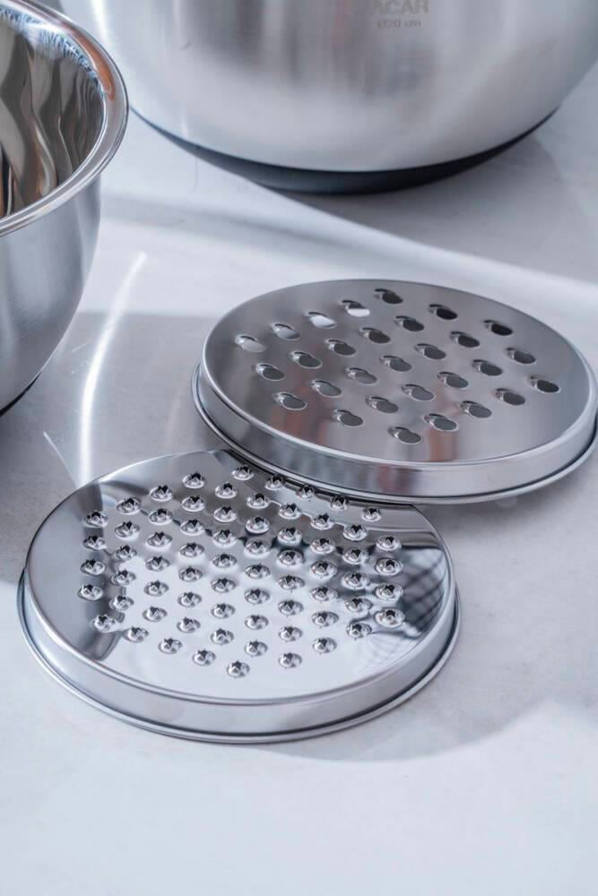 Focus Pro 18/10 Paslanmaz Çelik Rendeli Karıştırma ve Saklama Kabı Seti