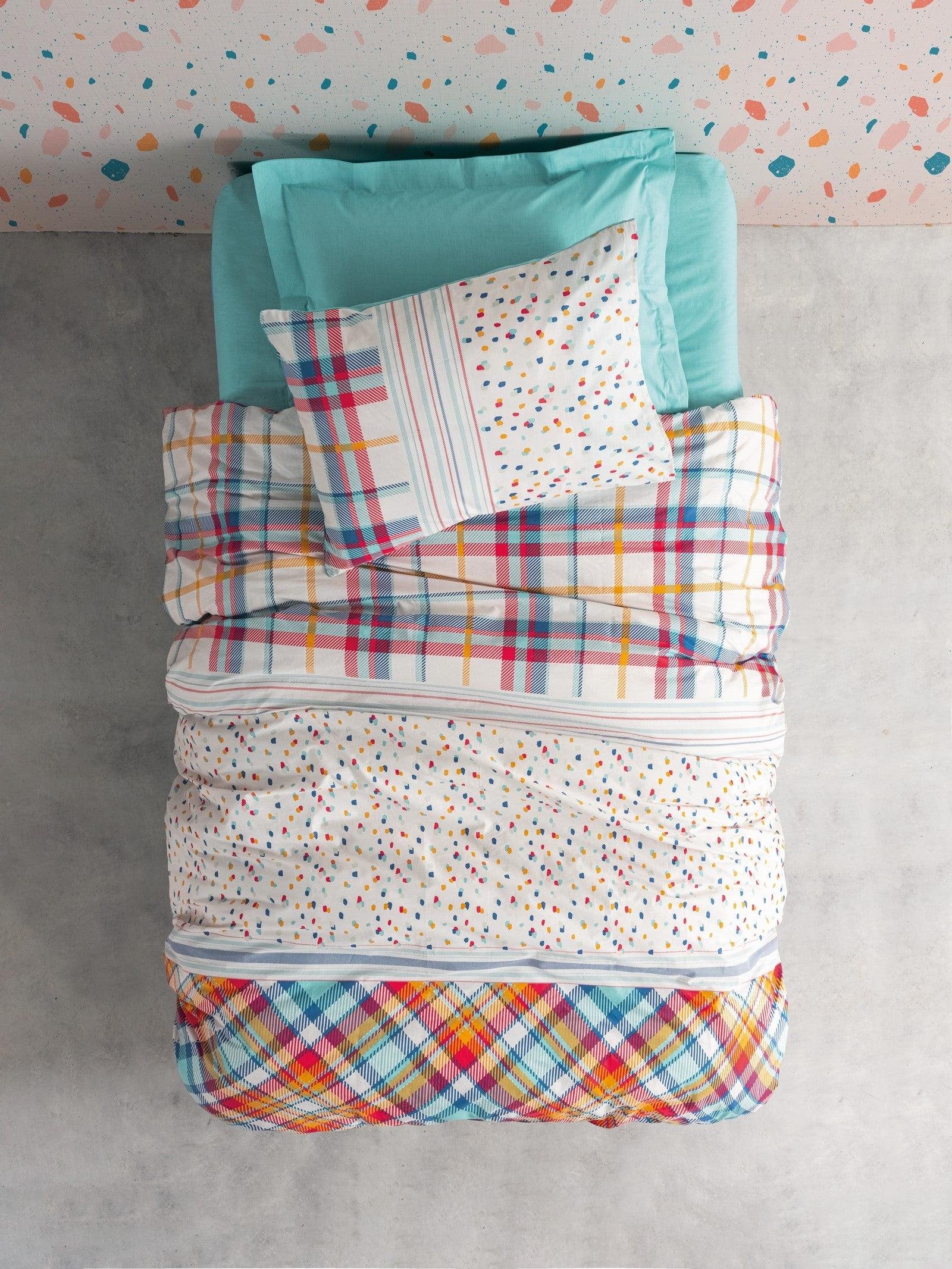 Genç Odası Tek Kişilik Nevresim Takımı Baniti Mint