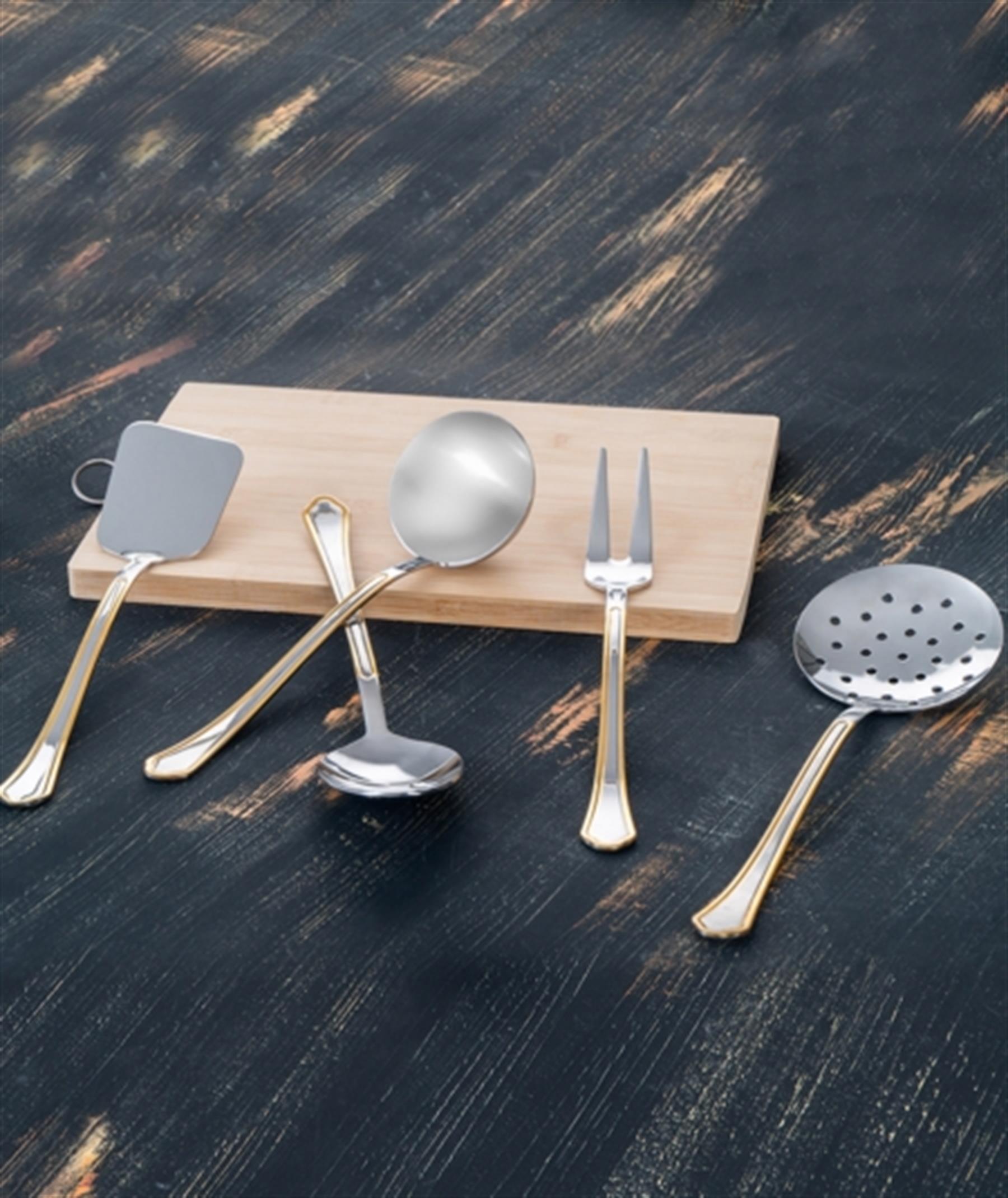 Glory Gold 5 Parça 18/10 Paslanmaz Çelik Kepçe Seti