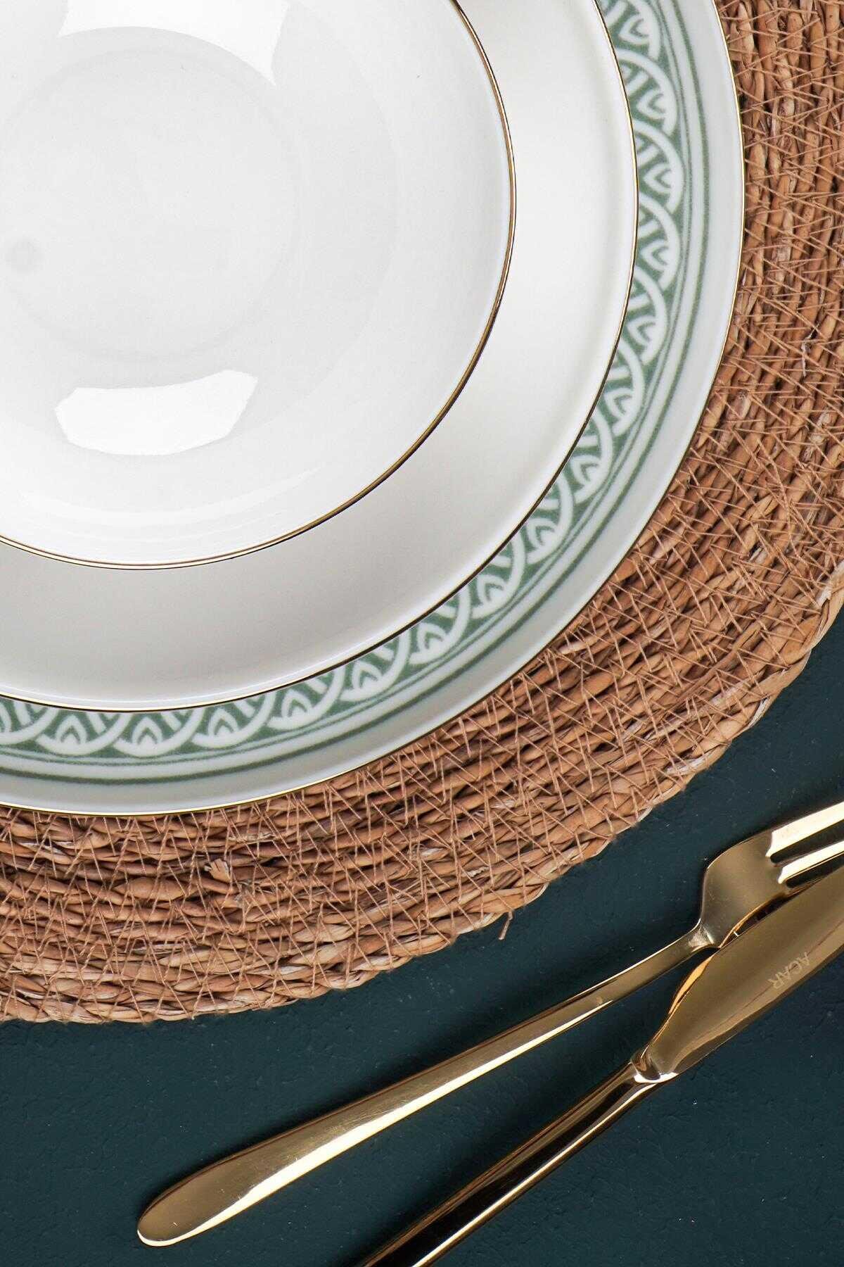 Henri 12 Kişilik 46 Parça Porselen Yemek Takımı