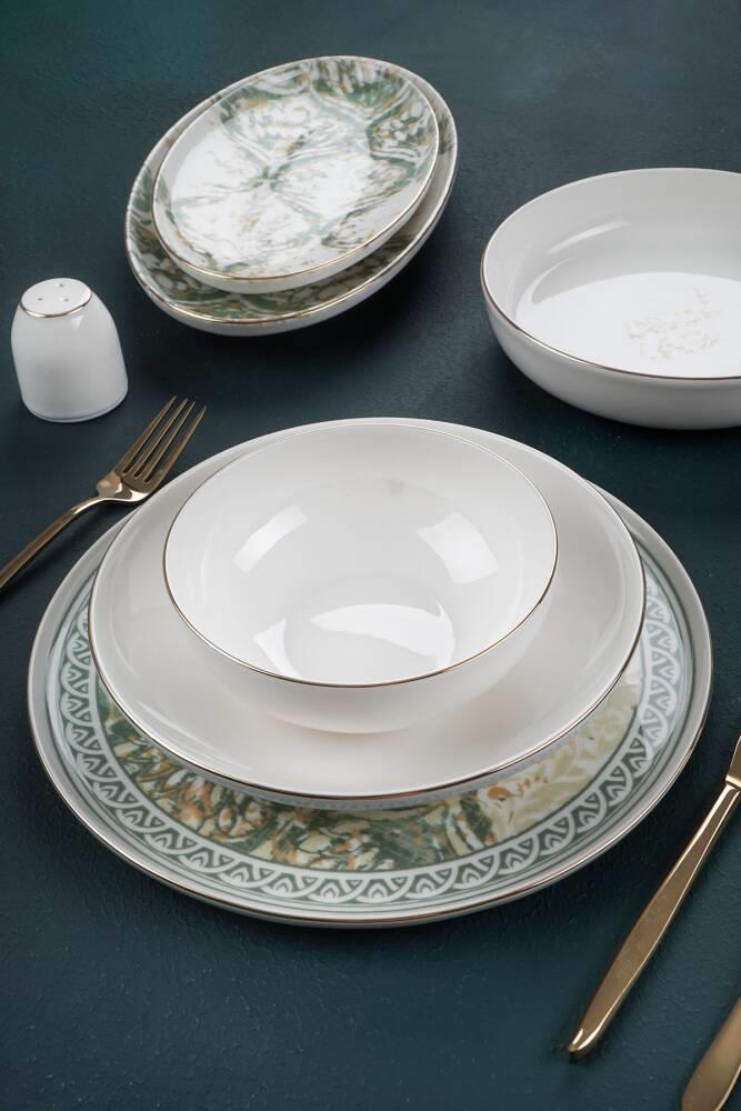 Henri 12 Kişilik 46 Parça Porselen Yemek Takımı