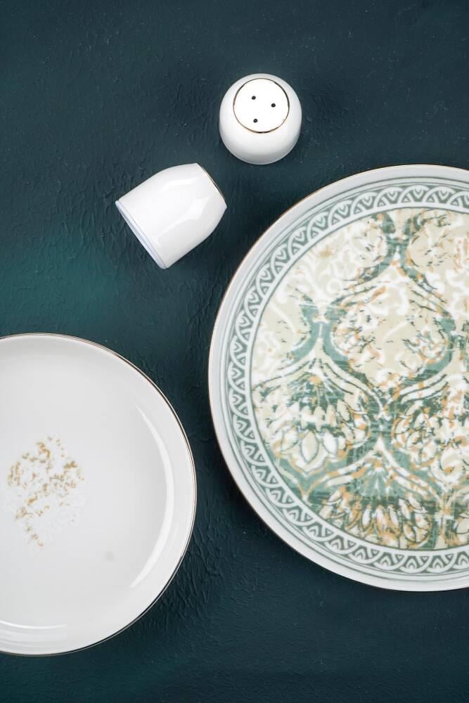 Henri 12 Kişilik 46 Parça Porselen Yemek Takımı