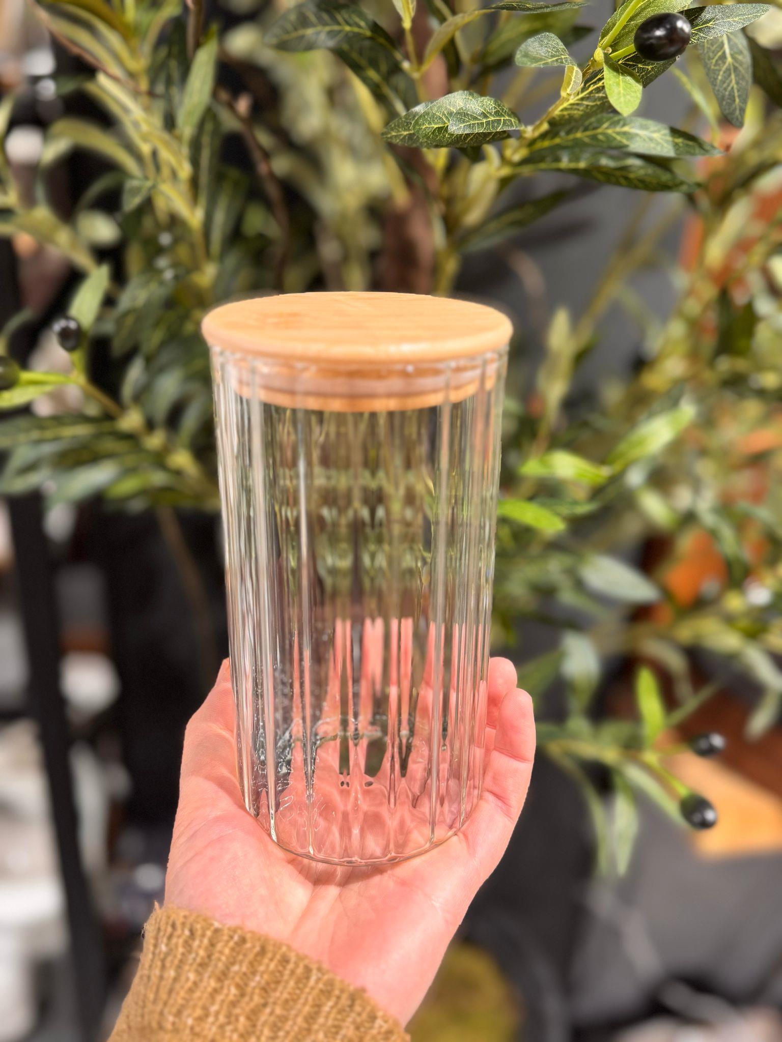 Jack Bambu Kapaklı Cam Kavanoz - 600 ml