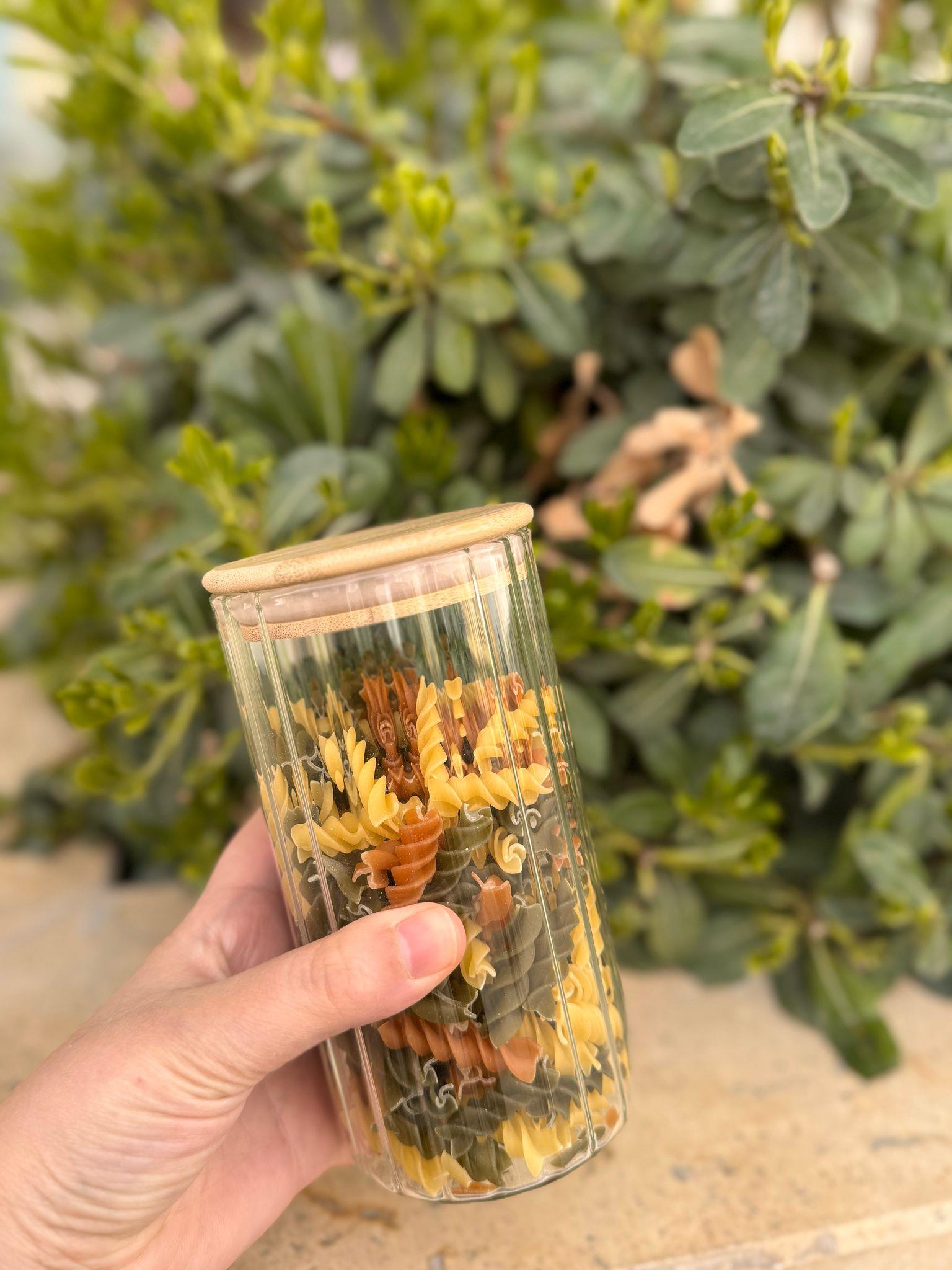 Jack Bambu Kapaklı Cam Kavanoz - 600 ml