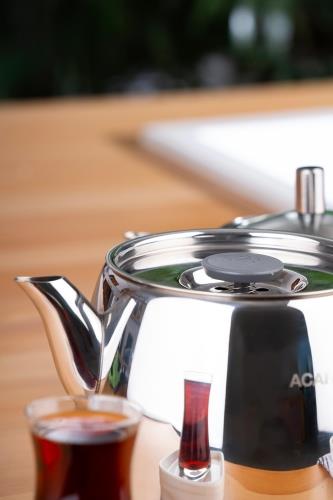 Karat Space Deluxe Çelik Çaydanlık Takımı - Orta Boy