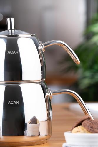 Karat Space Deluxe Çelik Çaydanlık Takımı - Büyük Boy