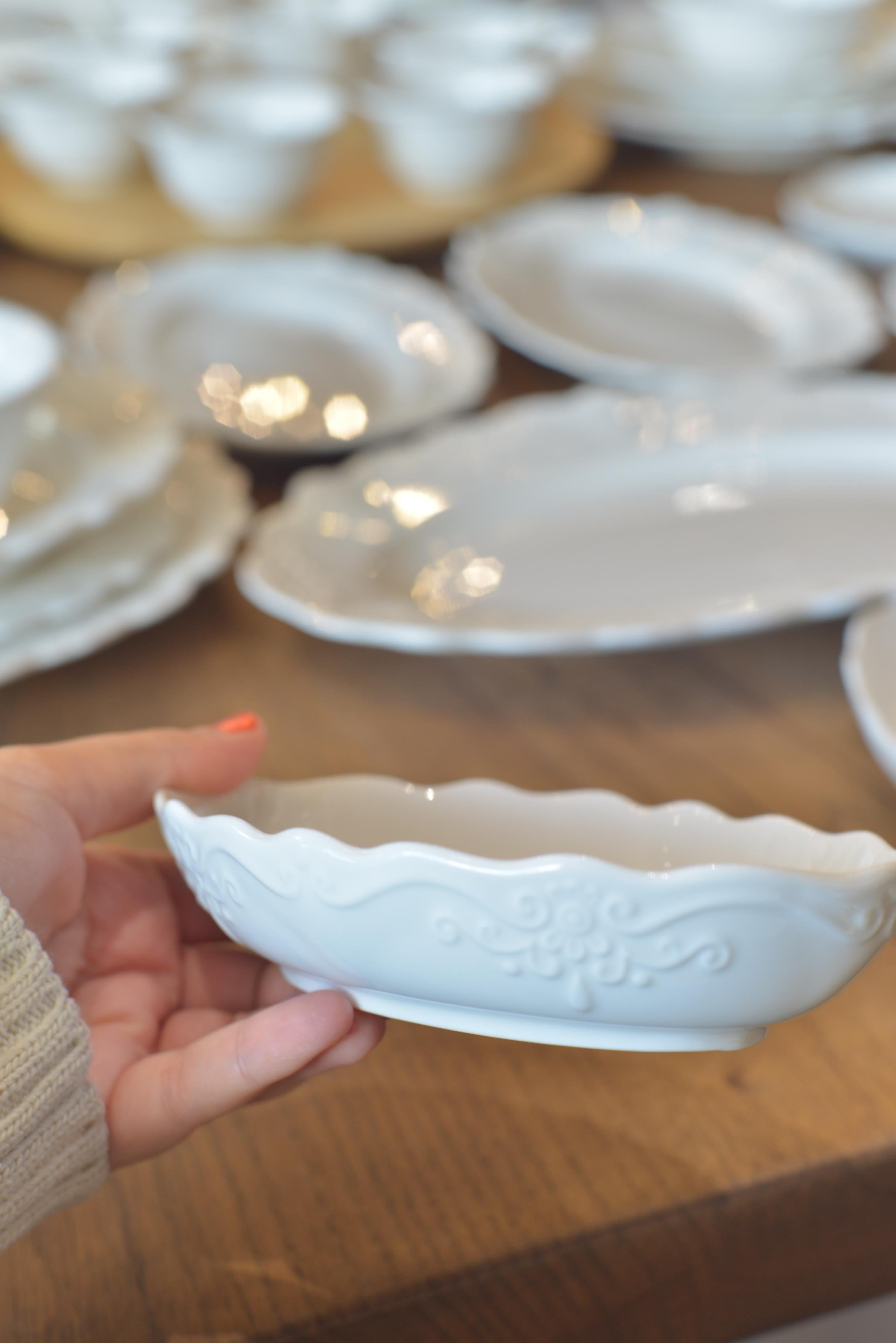 King 6 Kişilik 55 Parça Porselen Yemek Takımı