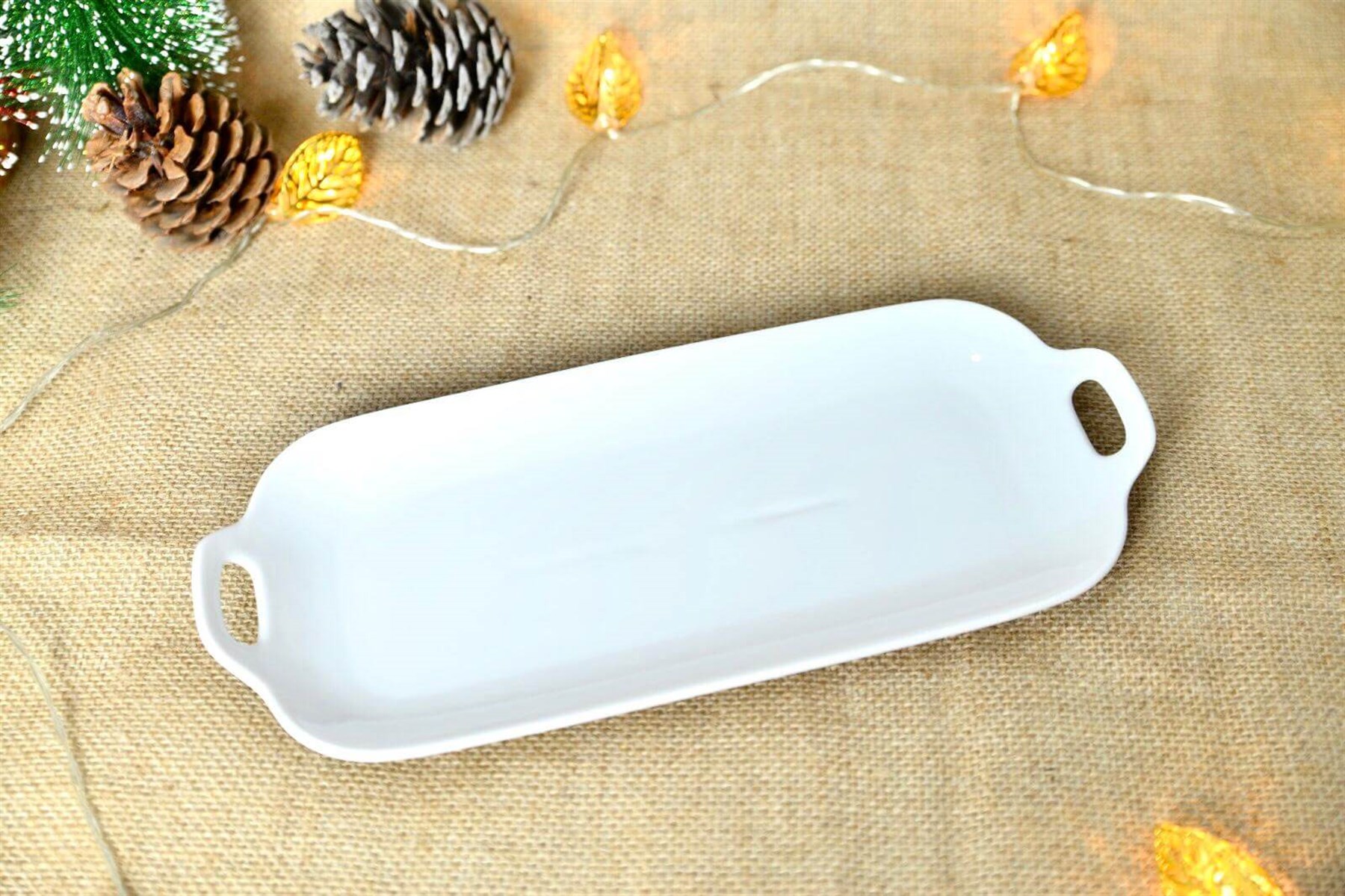 Kulplu Porselen Tabak 31 cm