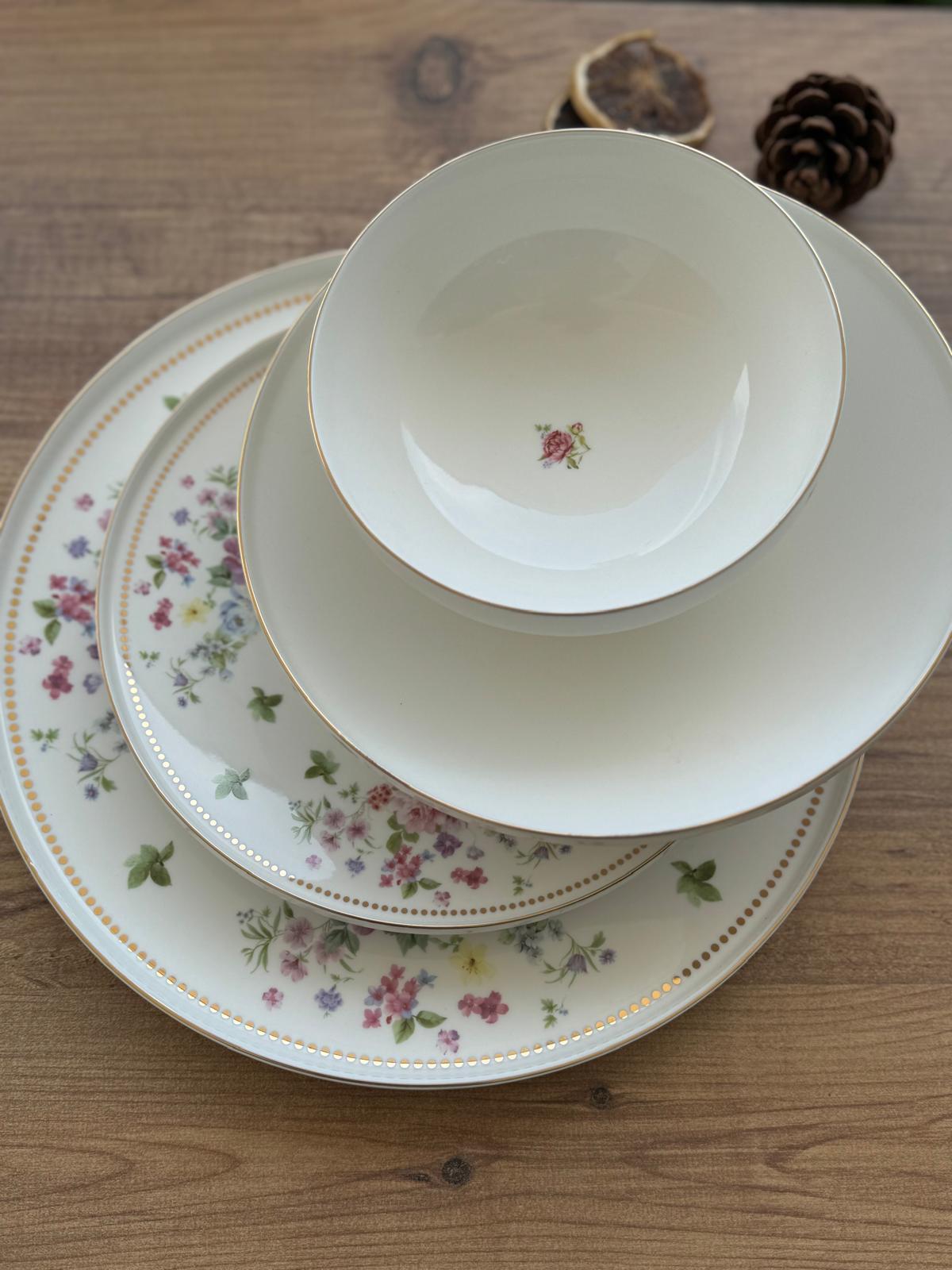 La Plata 6 Kişilik 24 Parça Porselen Yemek Takımı