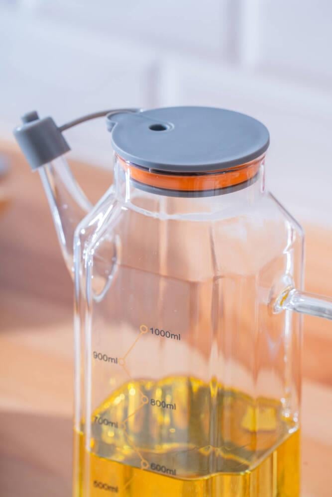 Lume Cam Yağdanlık - 1000 ml / Gri