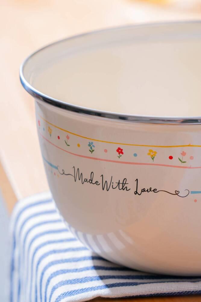 Made With Love Emaye Karıştırma Kabı - 22 cm