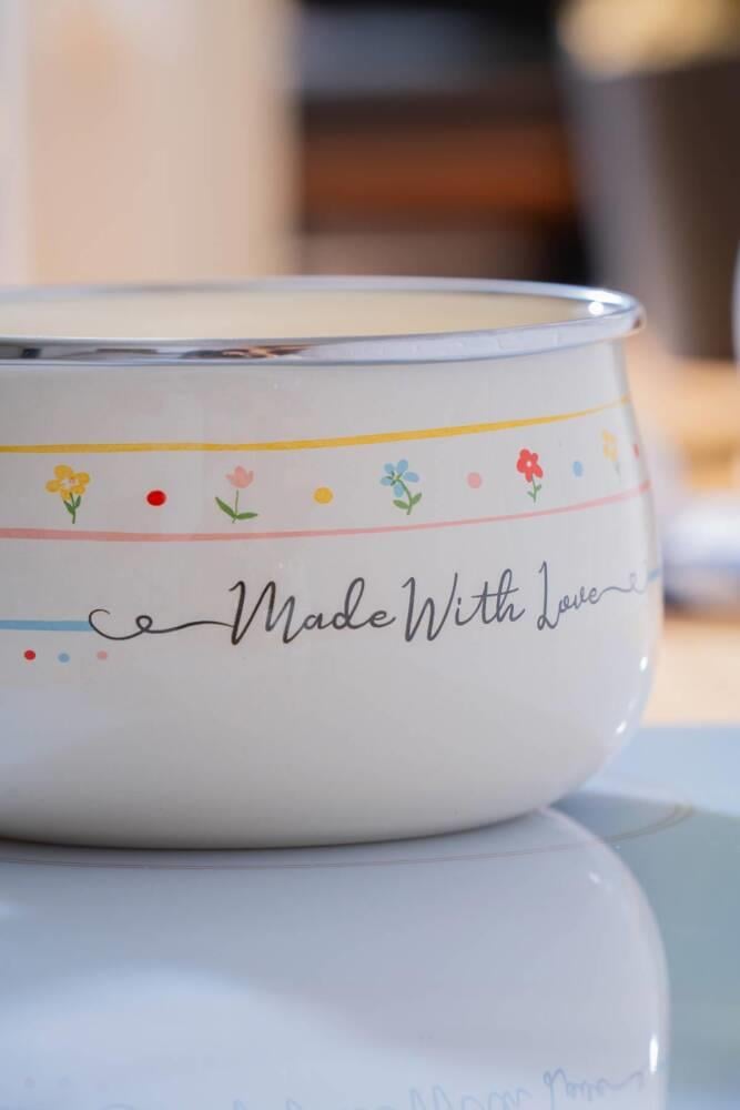 Made With Love Emaye Sütlük / Sosluk - 14 cm