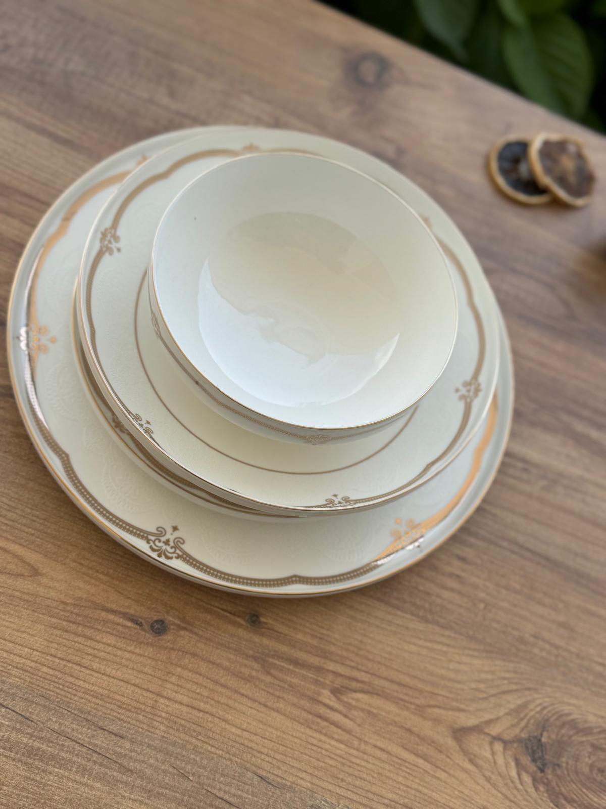 Mendoza 6 Kişilik 24 Parça Porselen Yemek Takımı