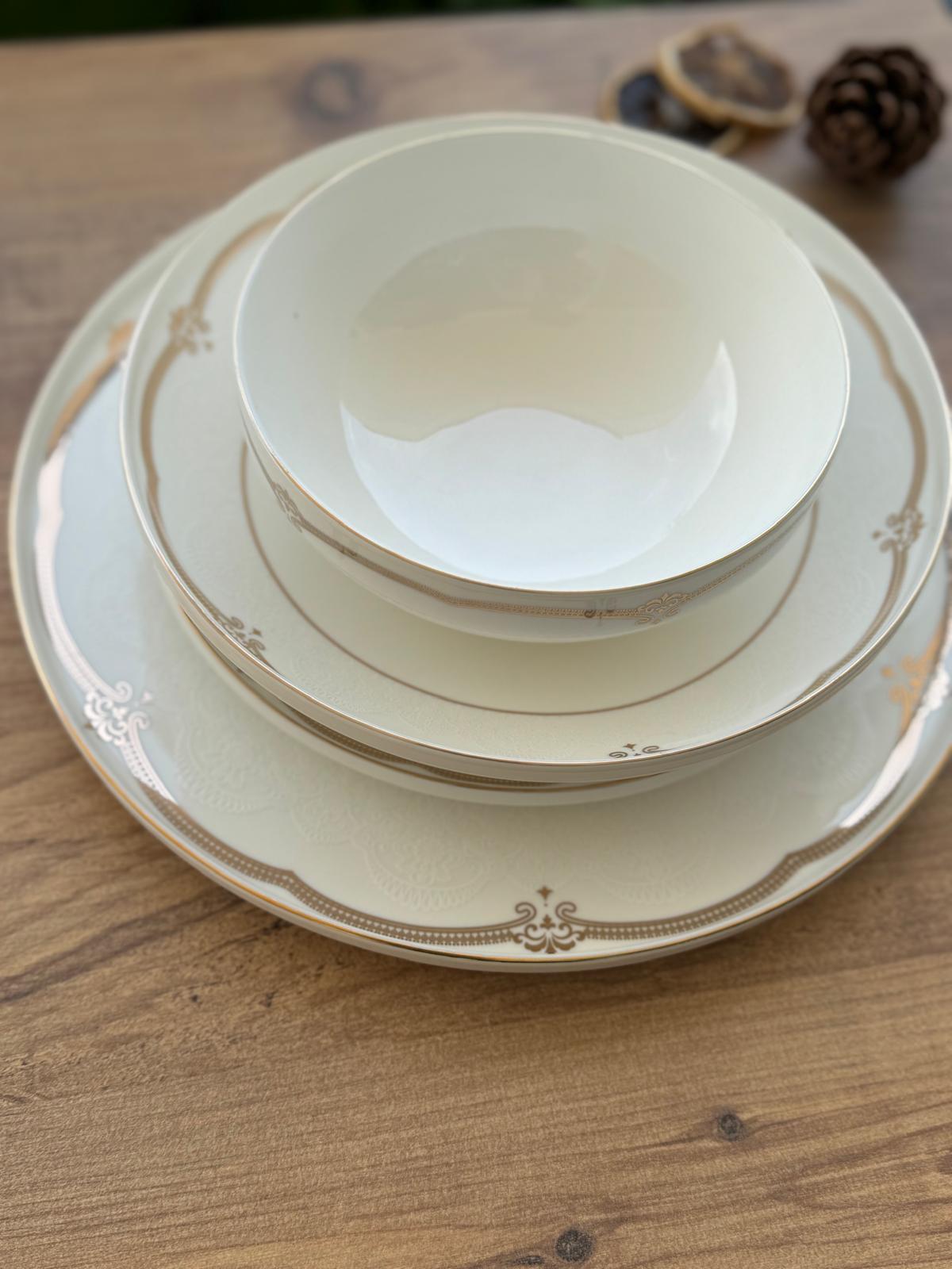 Mendoza 6 Kişilik 24 Parça Porselen Yemek Takımı