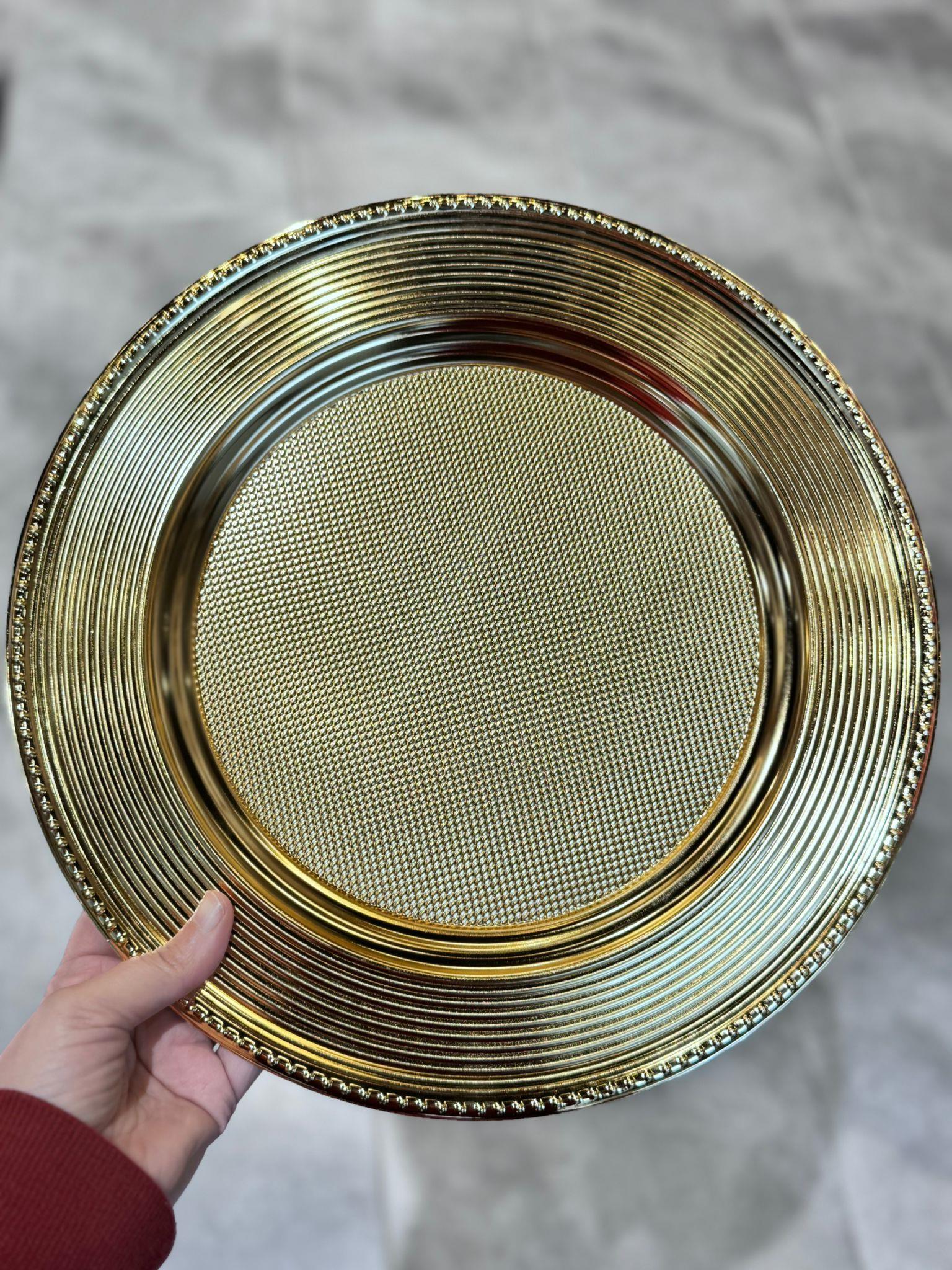 Metal Sunum Tepsisi / Supla - Gold