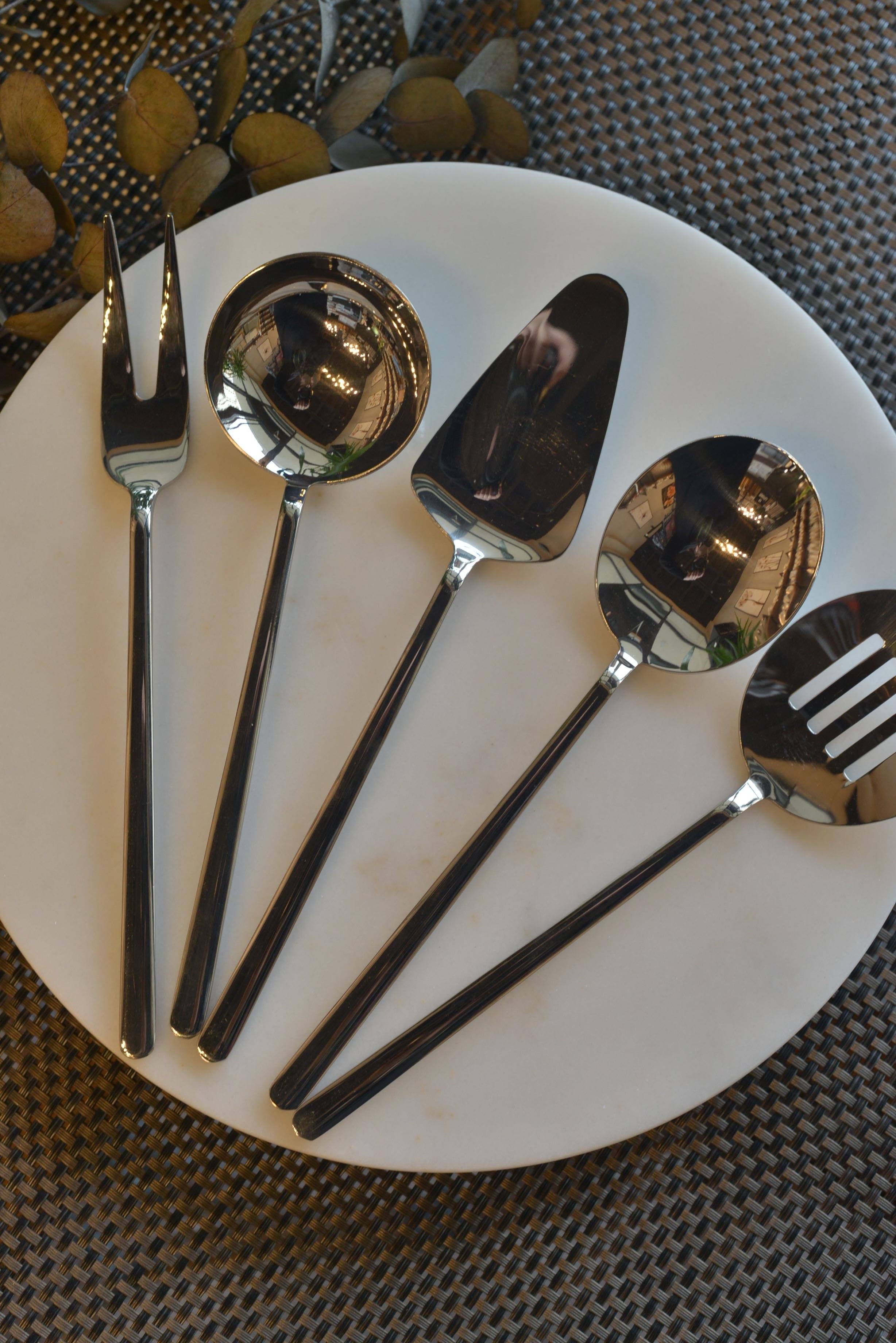 Milano 5 Parça 18/10 Paslanmaz Çelik Sos & Kepçe Seti