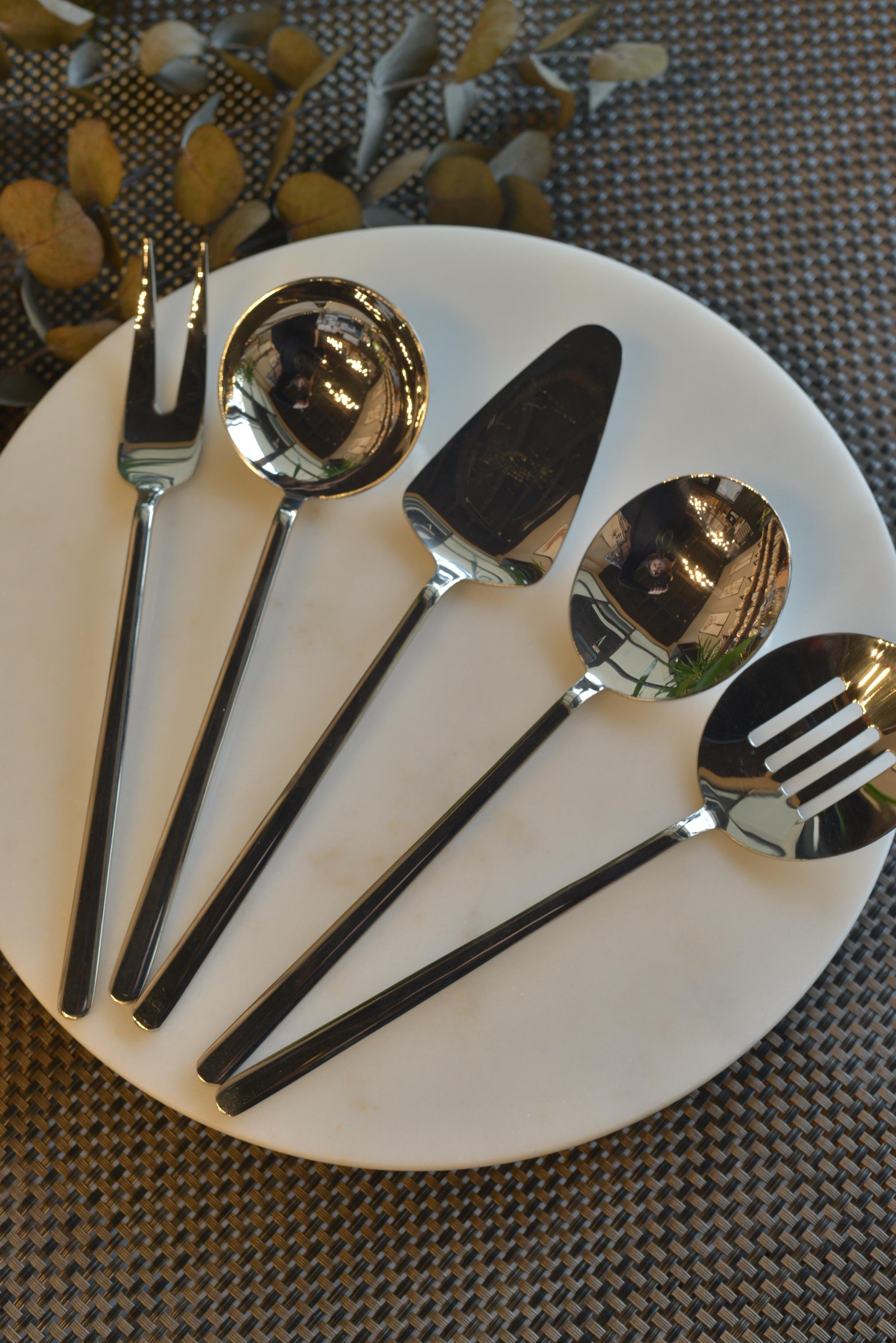 Milano 5 Parça 18/10 Paslanmaz Çelik Sos & Kepçe Seti