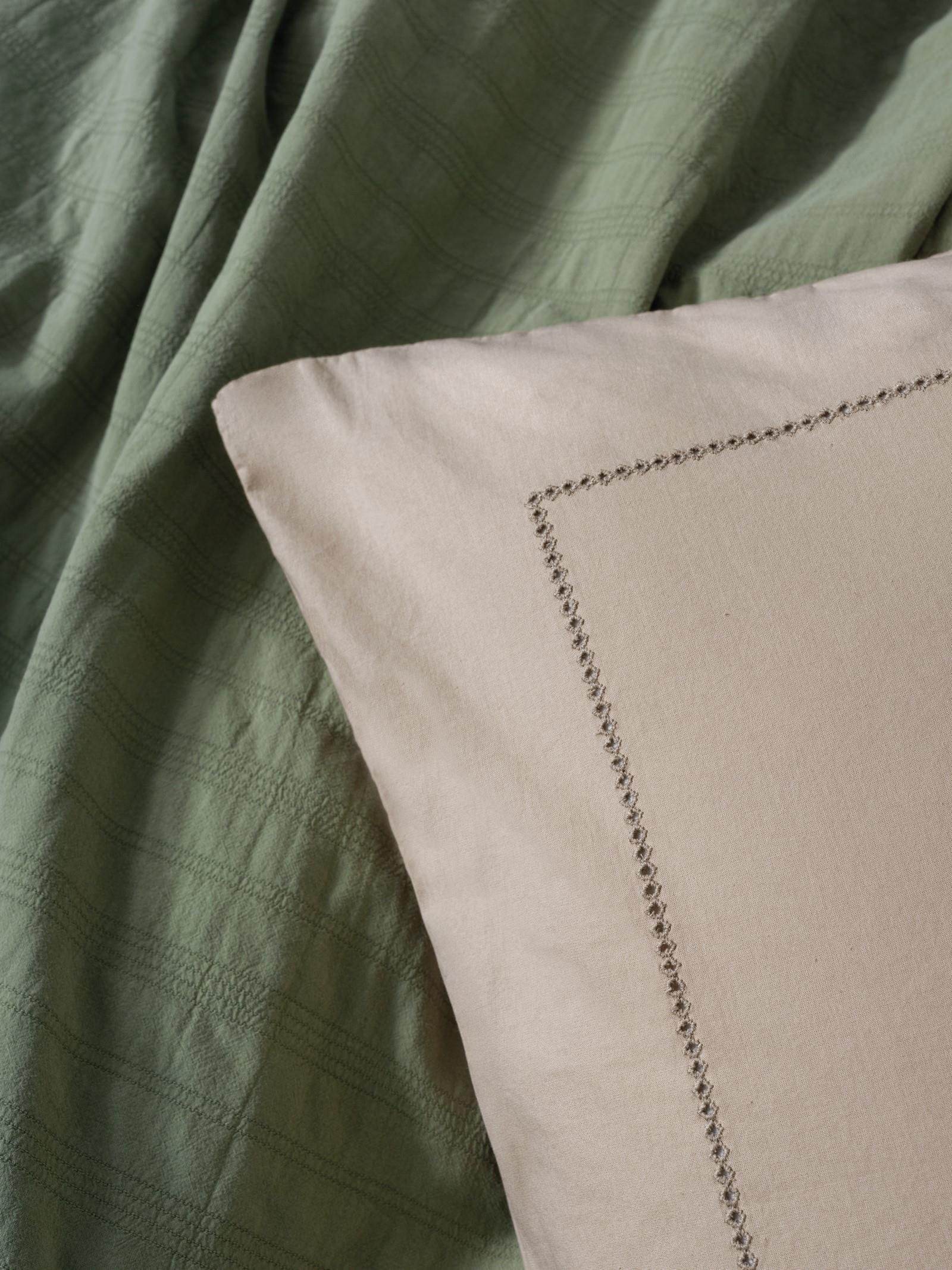 Natura Çift Kişilik Yatak Örtüsü/Pike Takımı Vilo Yeşil