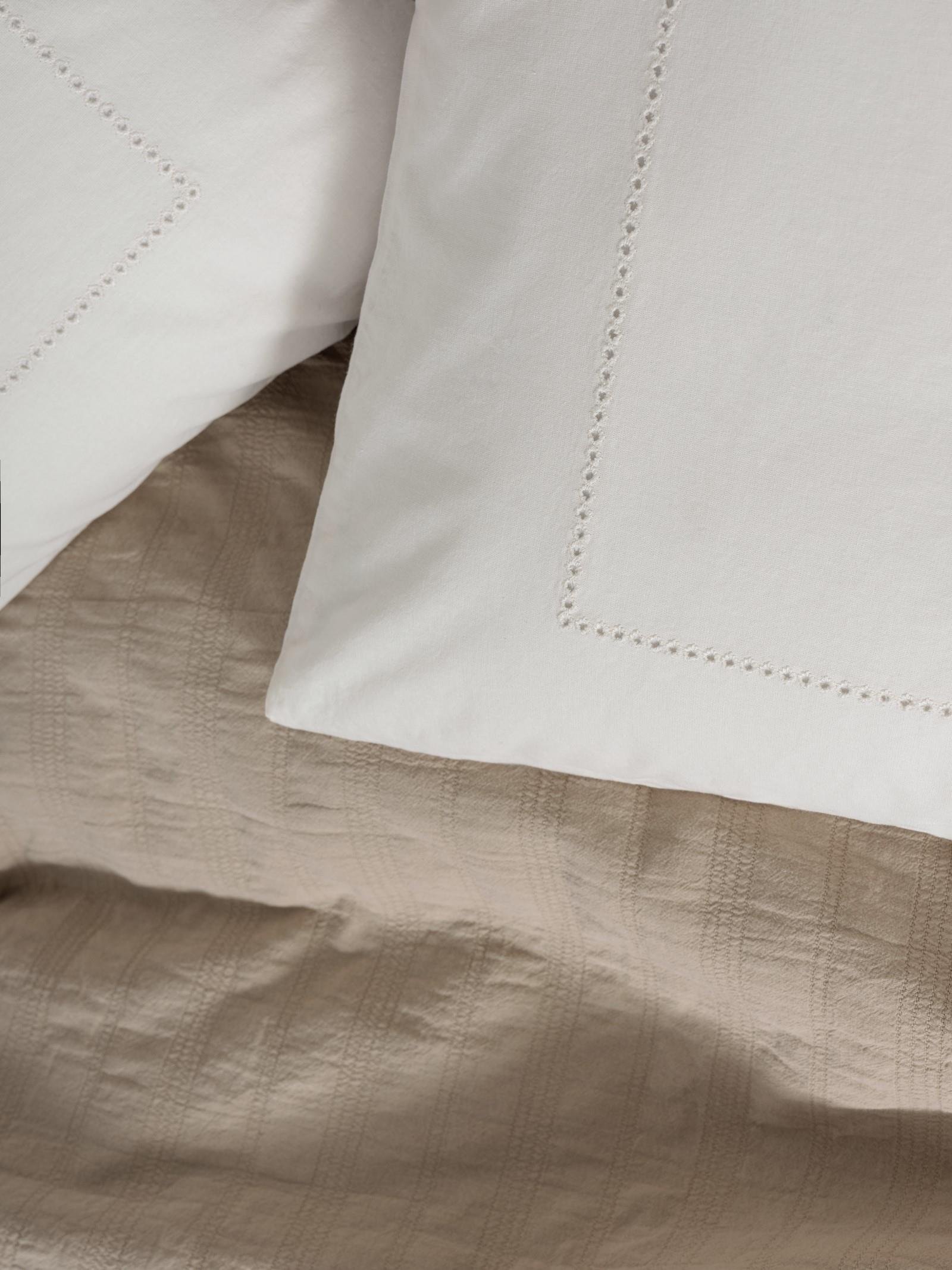 Natura Çift Kişilik Yatak Örtüsü/Pike Takımı Vilo Bej