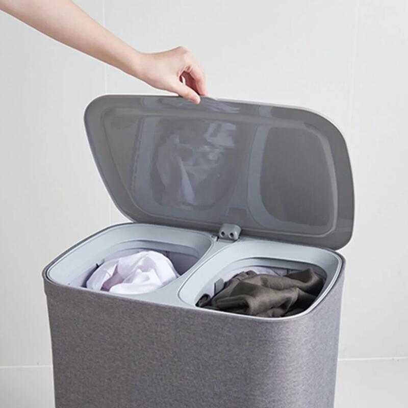 New Garb 50 Lt Çift Bölmeli Çamaşır Sepeti