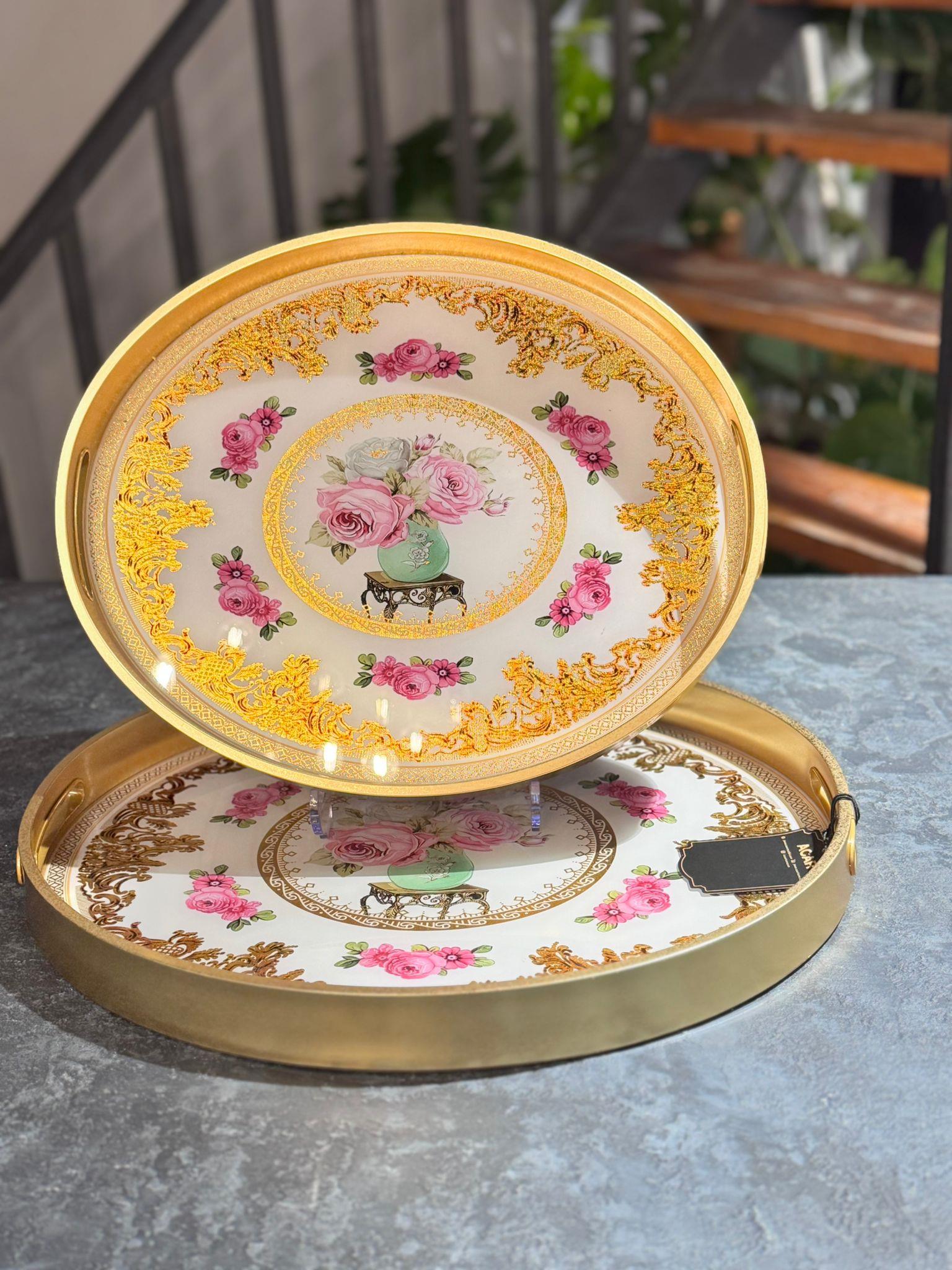 Nica 2 li Cam Tepsi Seti