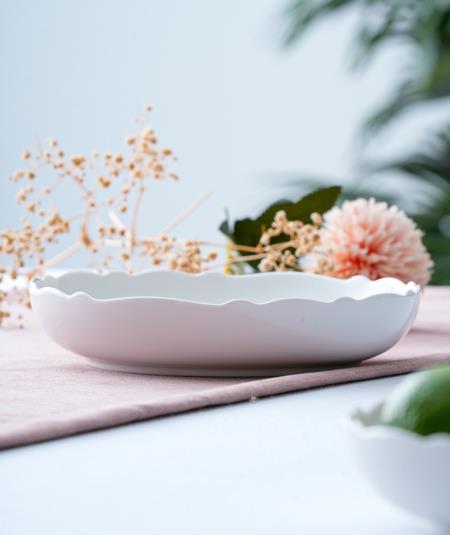 Nirvana Porselen Yemek Tabak - 18 cm / 1 Adet