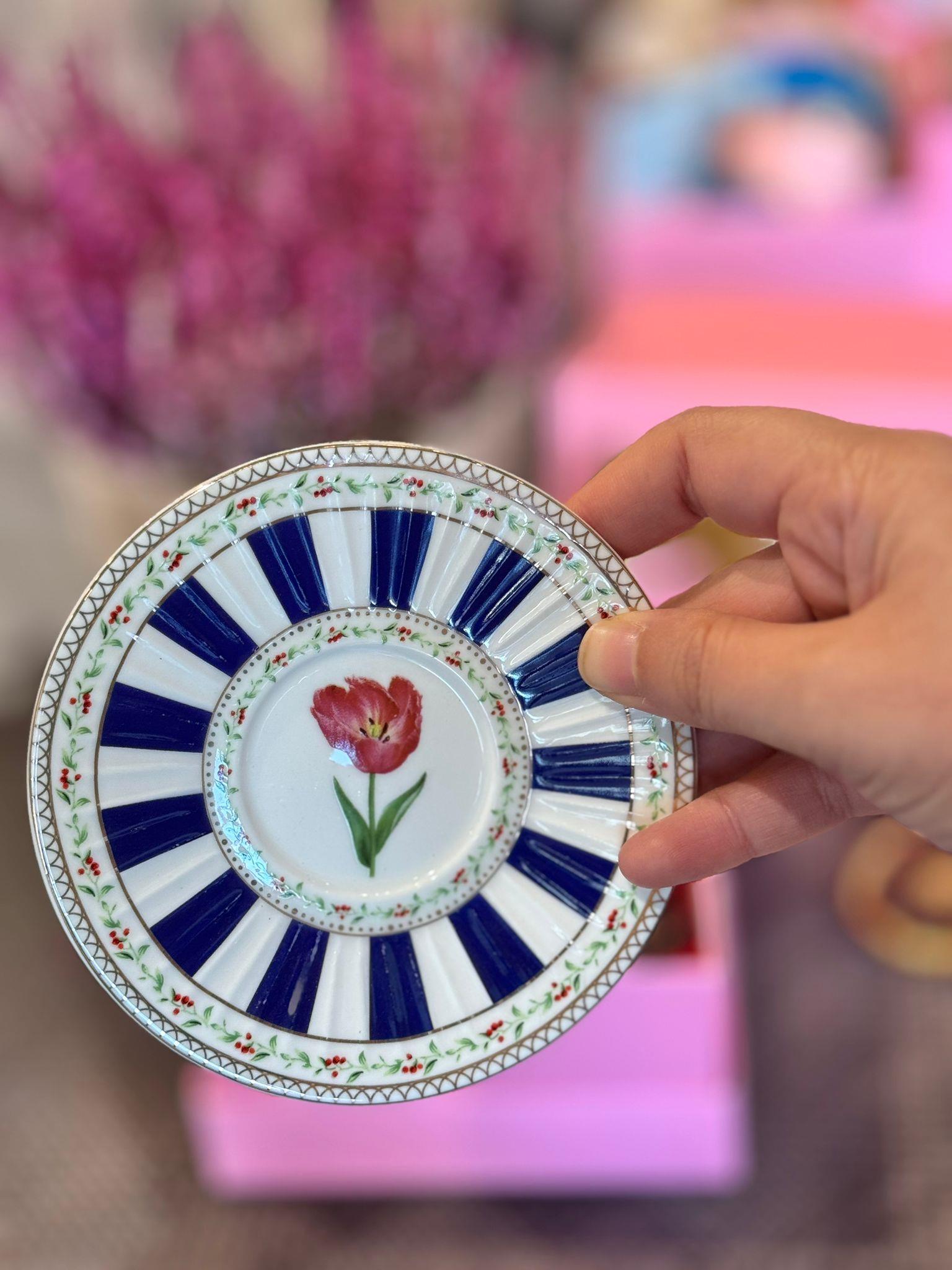 Öğretmenler Günü Özel 2 Kişilik Porselen Kahve Fincanı Takımı - 90 ml