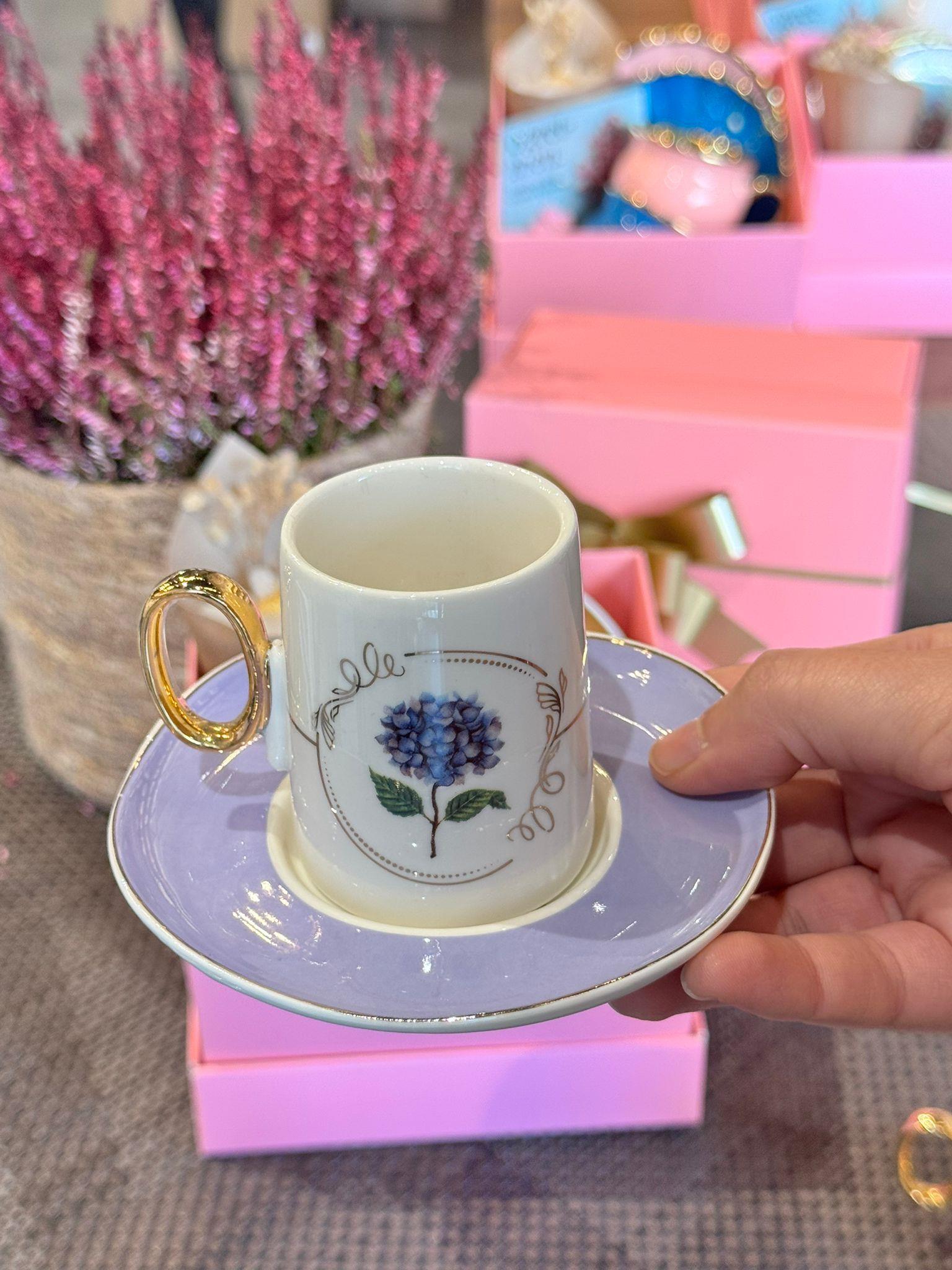 Öğretmenler Günü Özel 2 Kişilik Porselen Kahve Fincanı Takımı - 80 ml