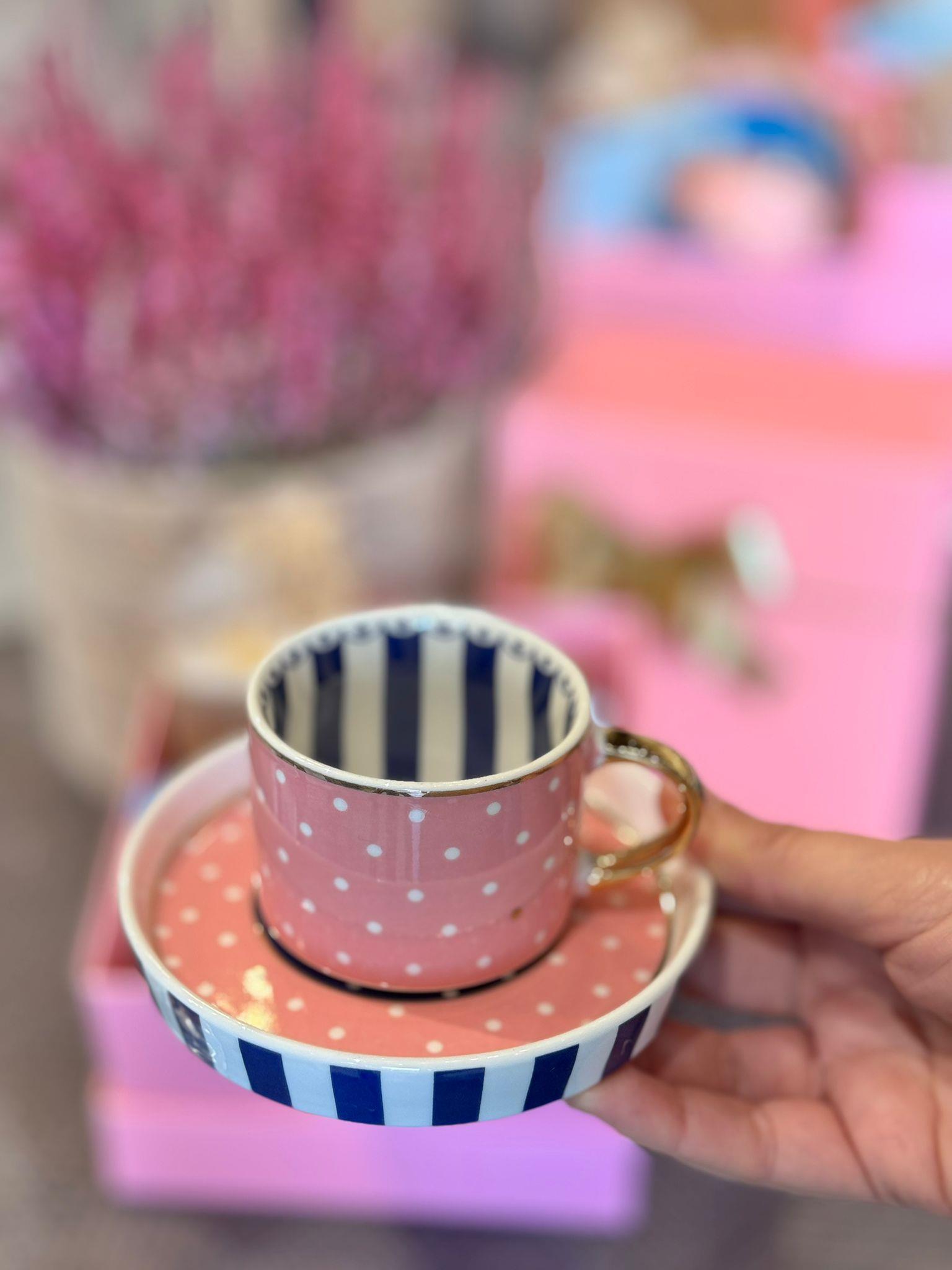 Öğretmenler Günü Özel 2 Kişilik Porselen Kahve Fincanı Takımı - 90 ml