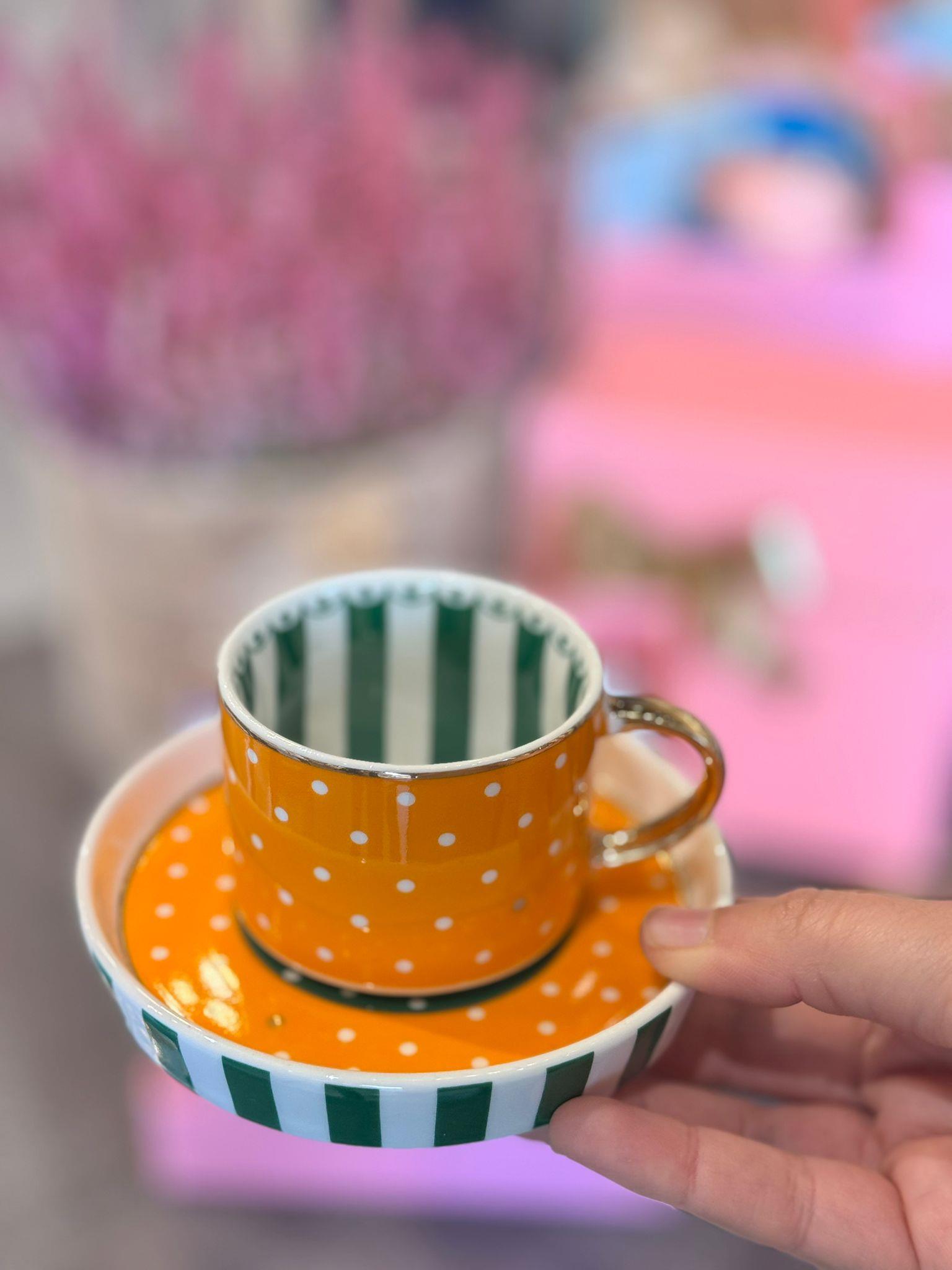 Öğretmenler Günü Özel 2 Kişilik Porselen Kahve Fincanı Takımı - 80 ml