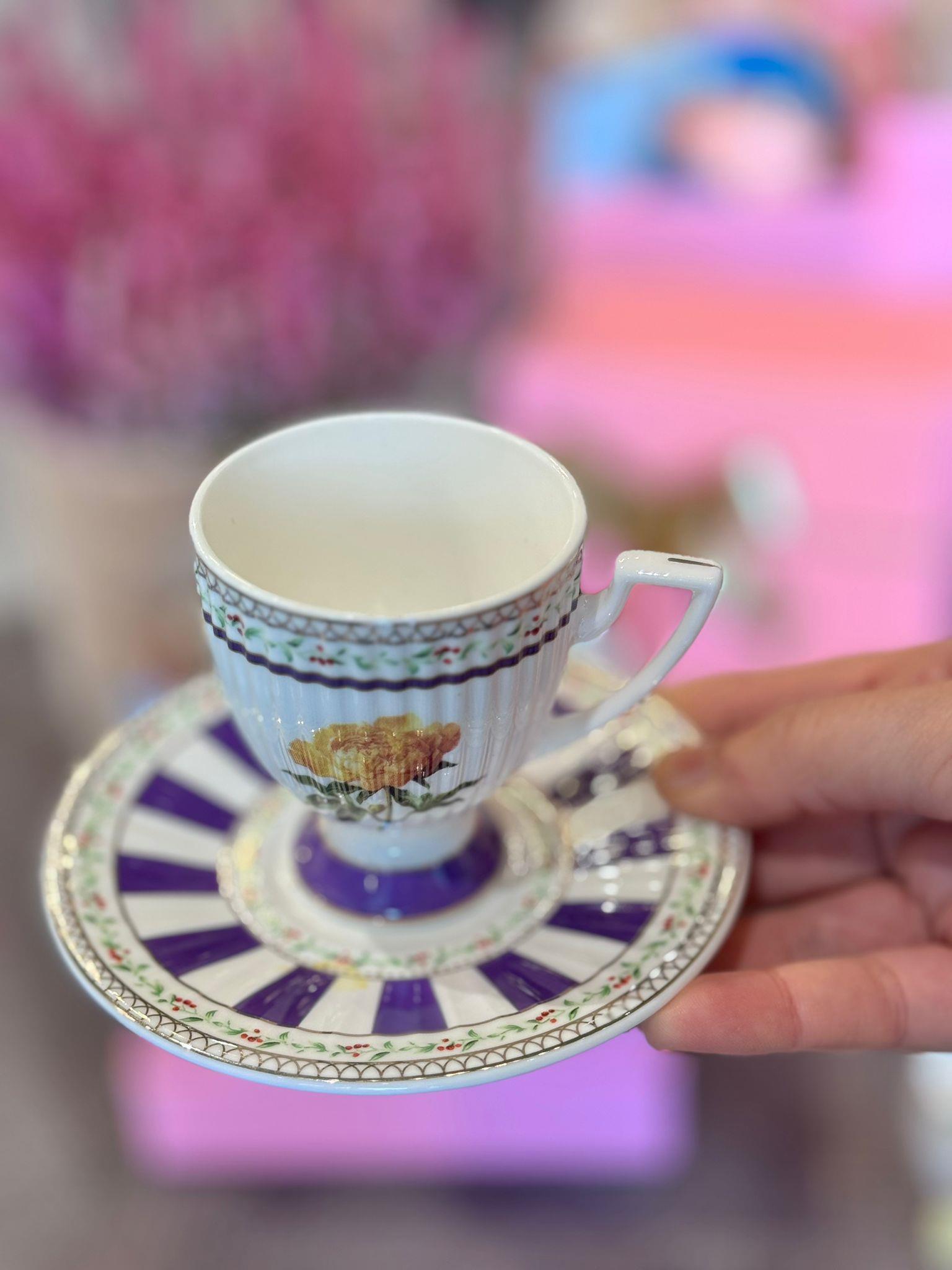 Öğretmenler Günü Özel 2 Kişilik Porselen Kahve Fincanı Takımı - 90 ml