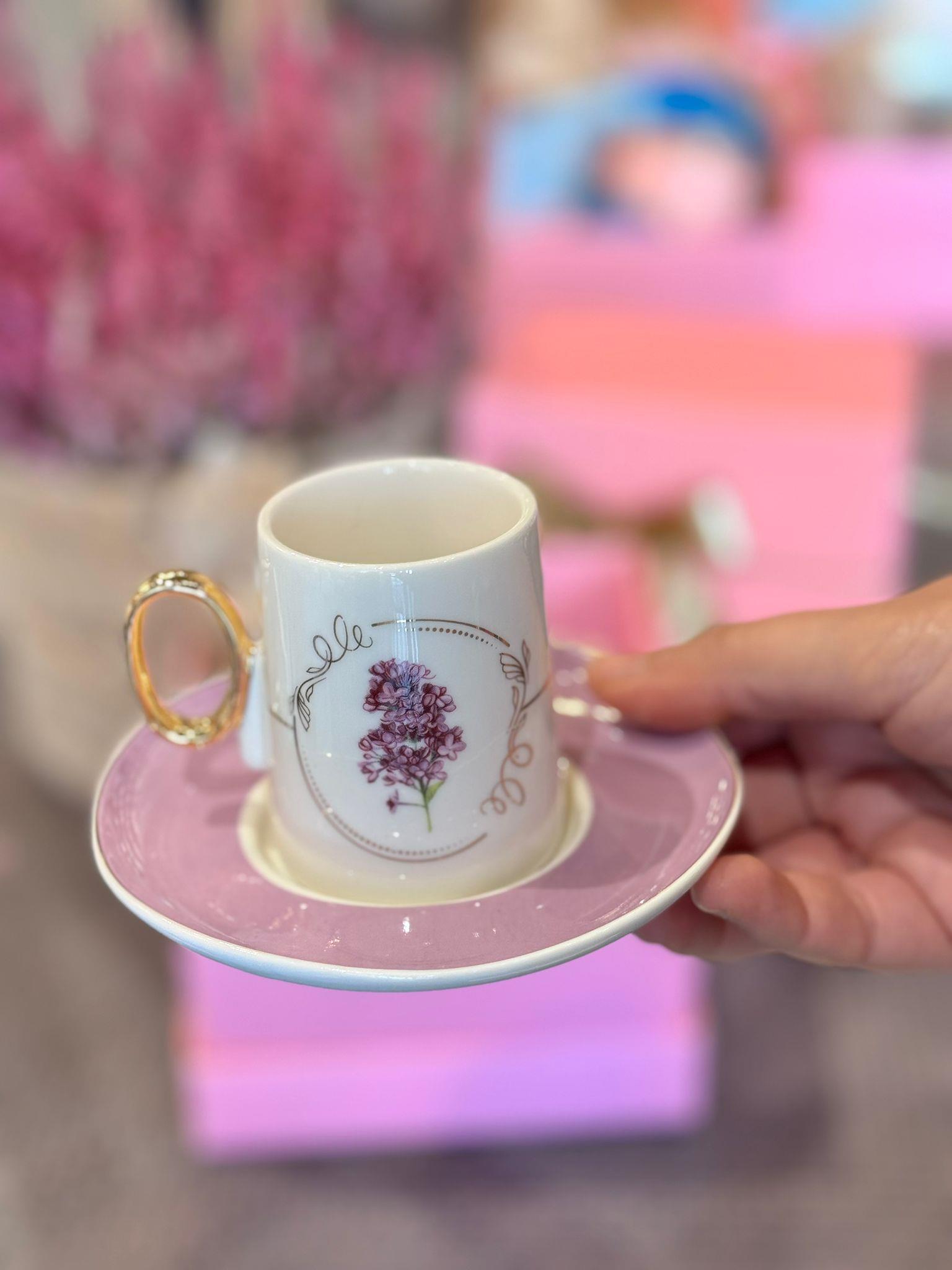 Öğretmenler Günü Özel 2 Kişilik Porselen Kahve Fincanı Takımı - 80 ml