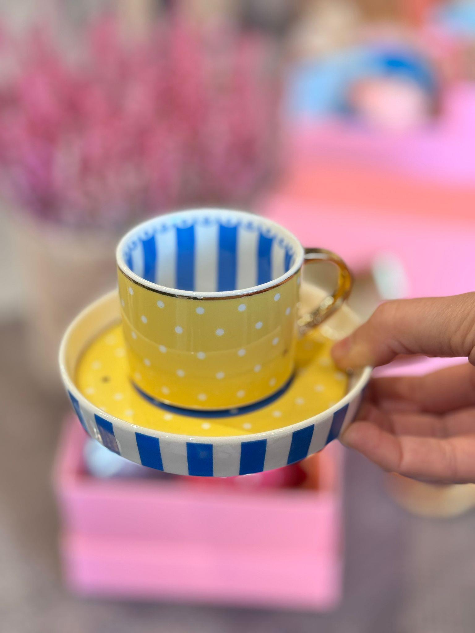 Öğretmenler Günü Özel 2 Kişilik Porselen Kahve Fincanı Takımı - 80 ml