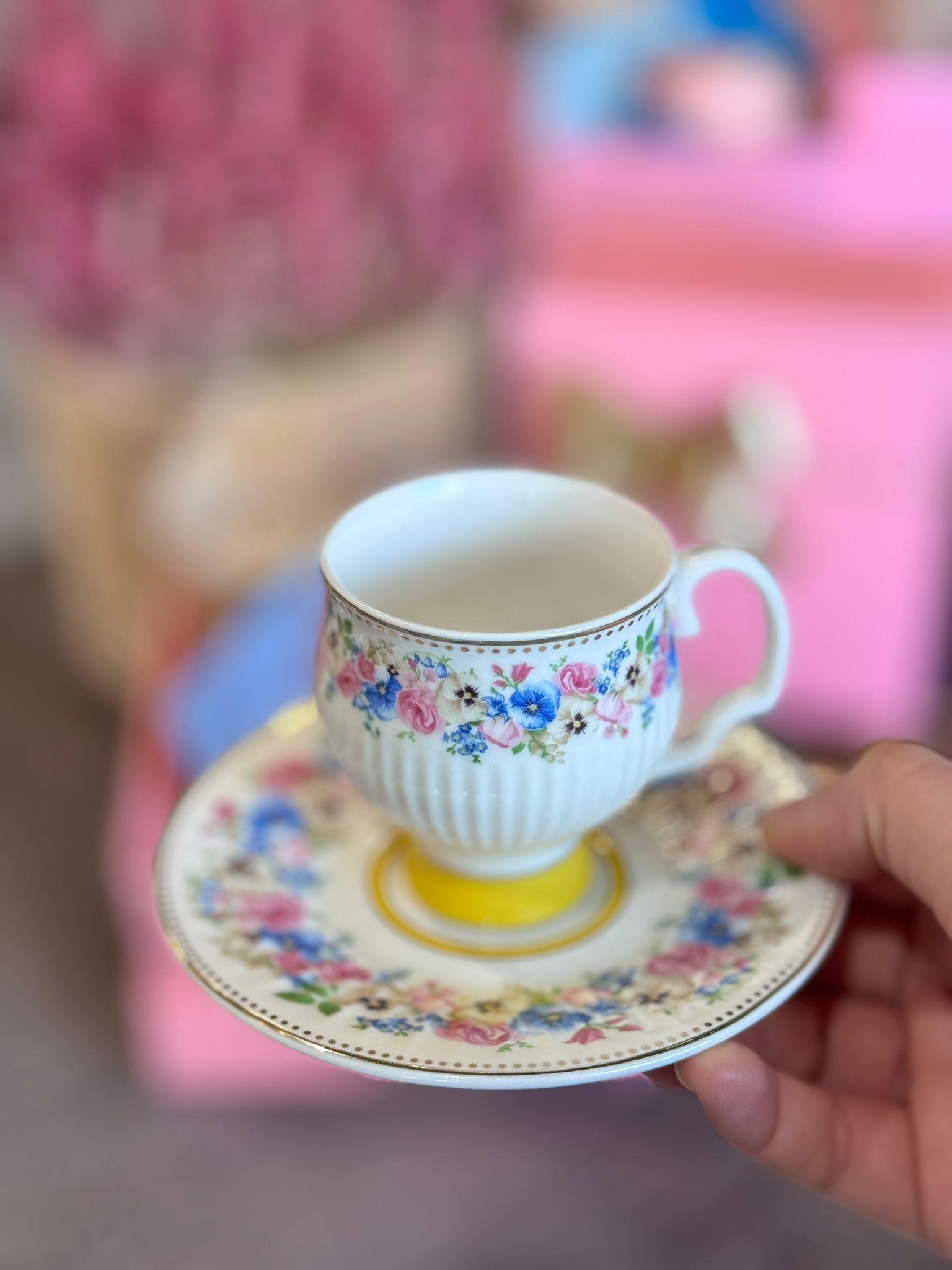 Öğretmenler Günü Özel 2 Kişilik Porselen Kahve Fincanı Takımı - 90 ml