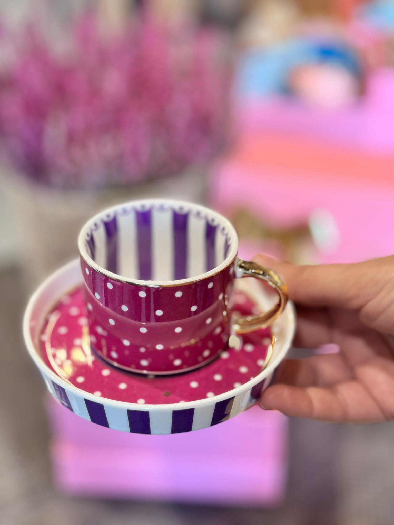 Öğretmenler Günü Özel 2 Kişilik Porselen Kahve Fincanı Takımı - 80 ml