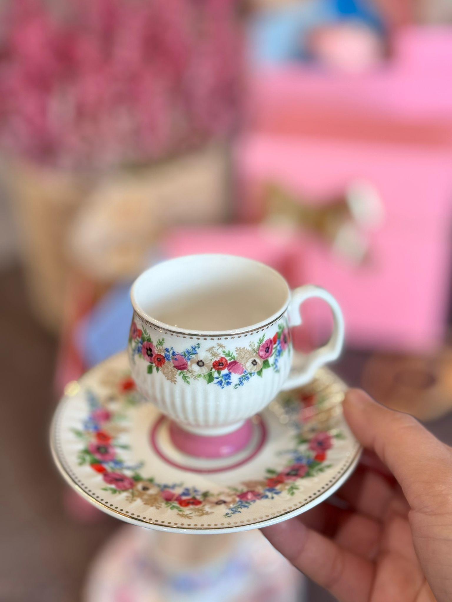 Öğretmenler Günü Özel 2 Kişilik Porselen Kahve Fincanı Takımı - 90 ml